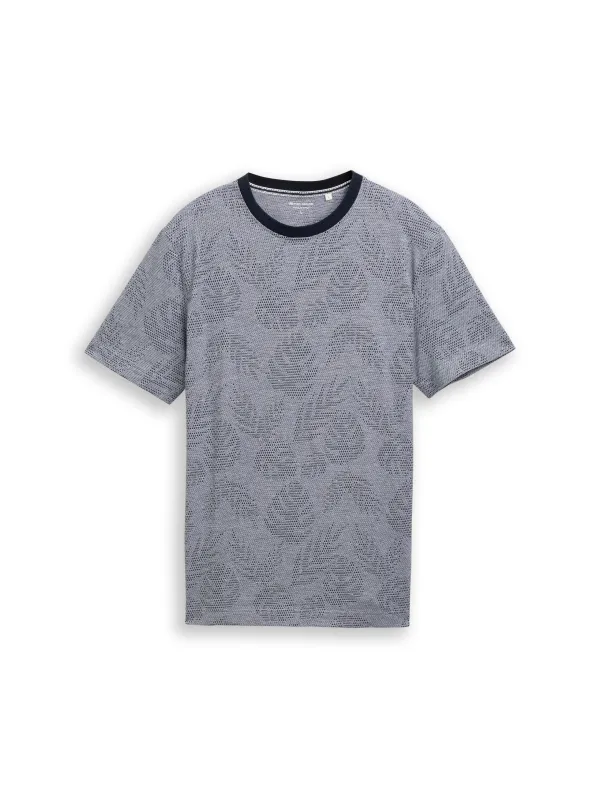 Jacquard T-Shirt mit Muster