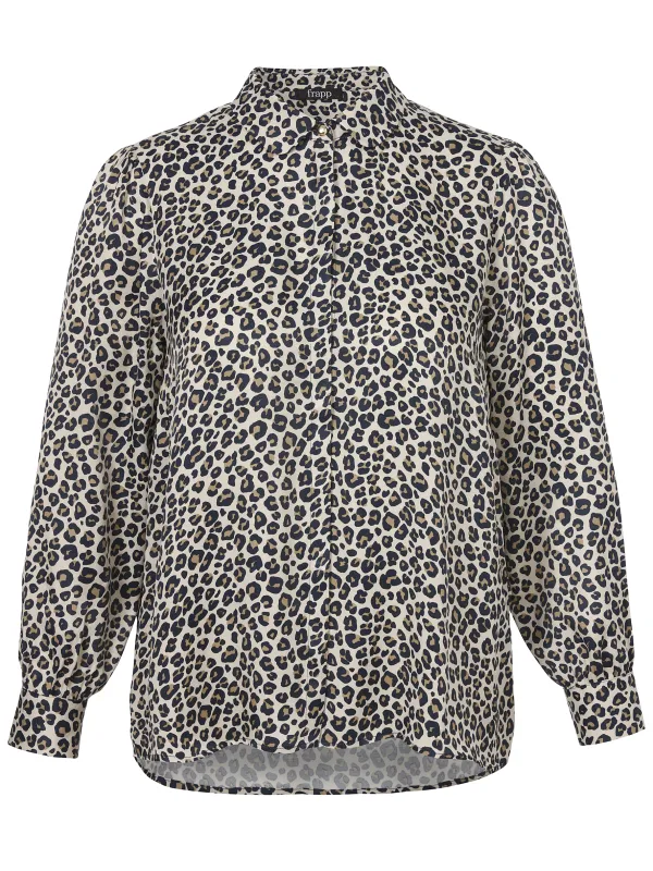 Bluse Kragen 1/1 Arm Druck