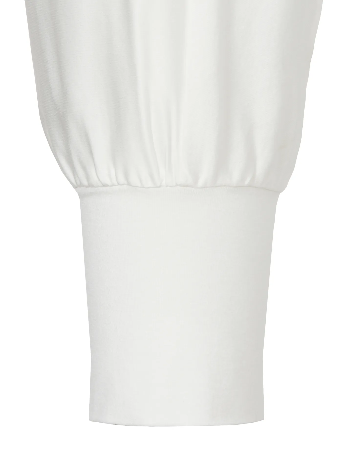 Bluse V-Ausschnitt 3/4 Arm Materialmix