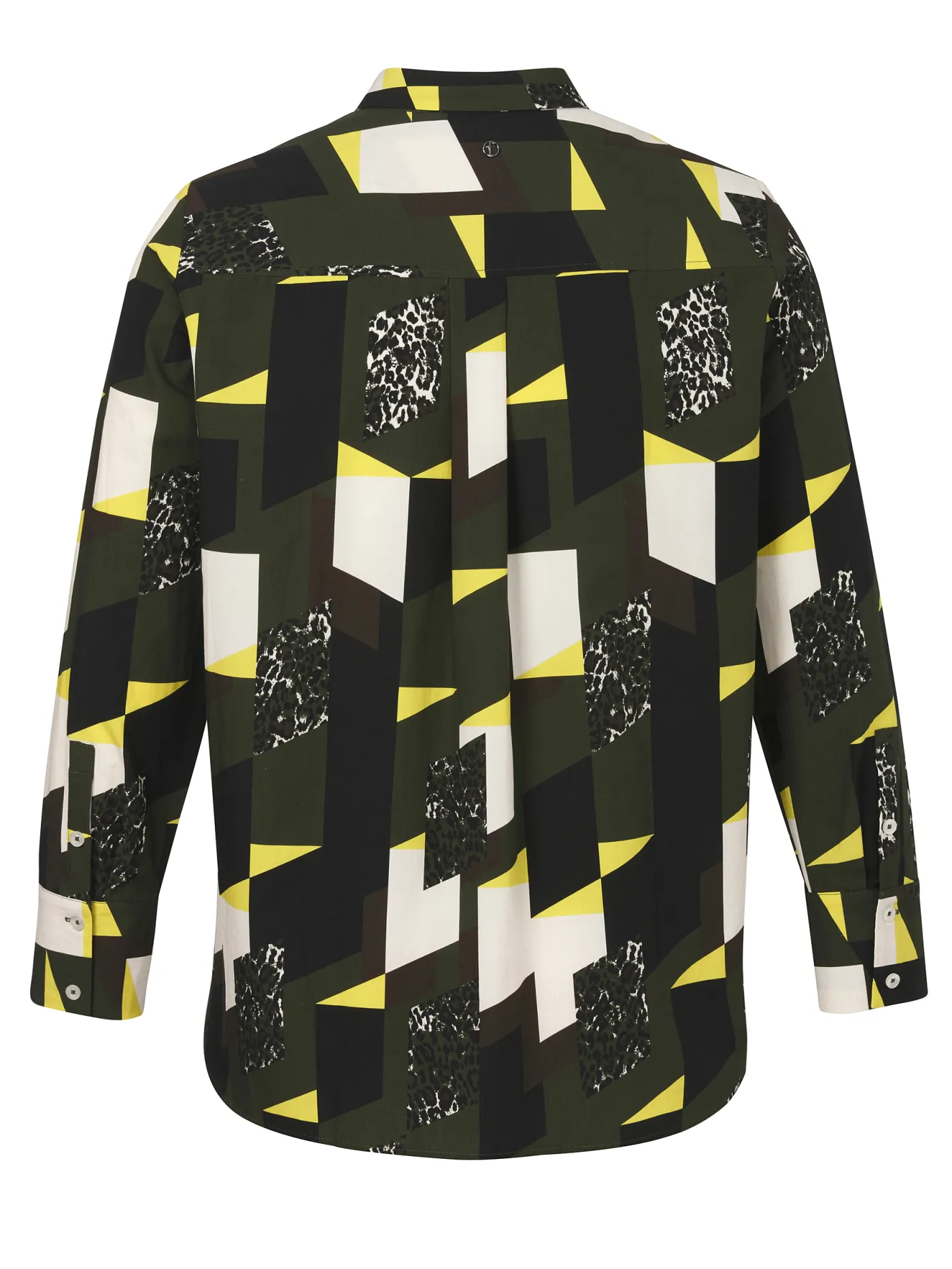 Bluse Hemdkragen 1/1 Arm Druck