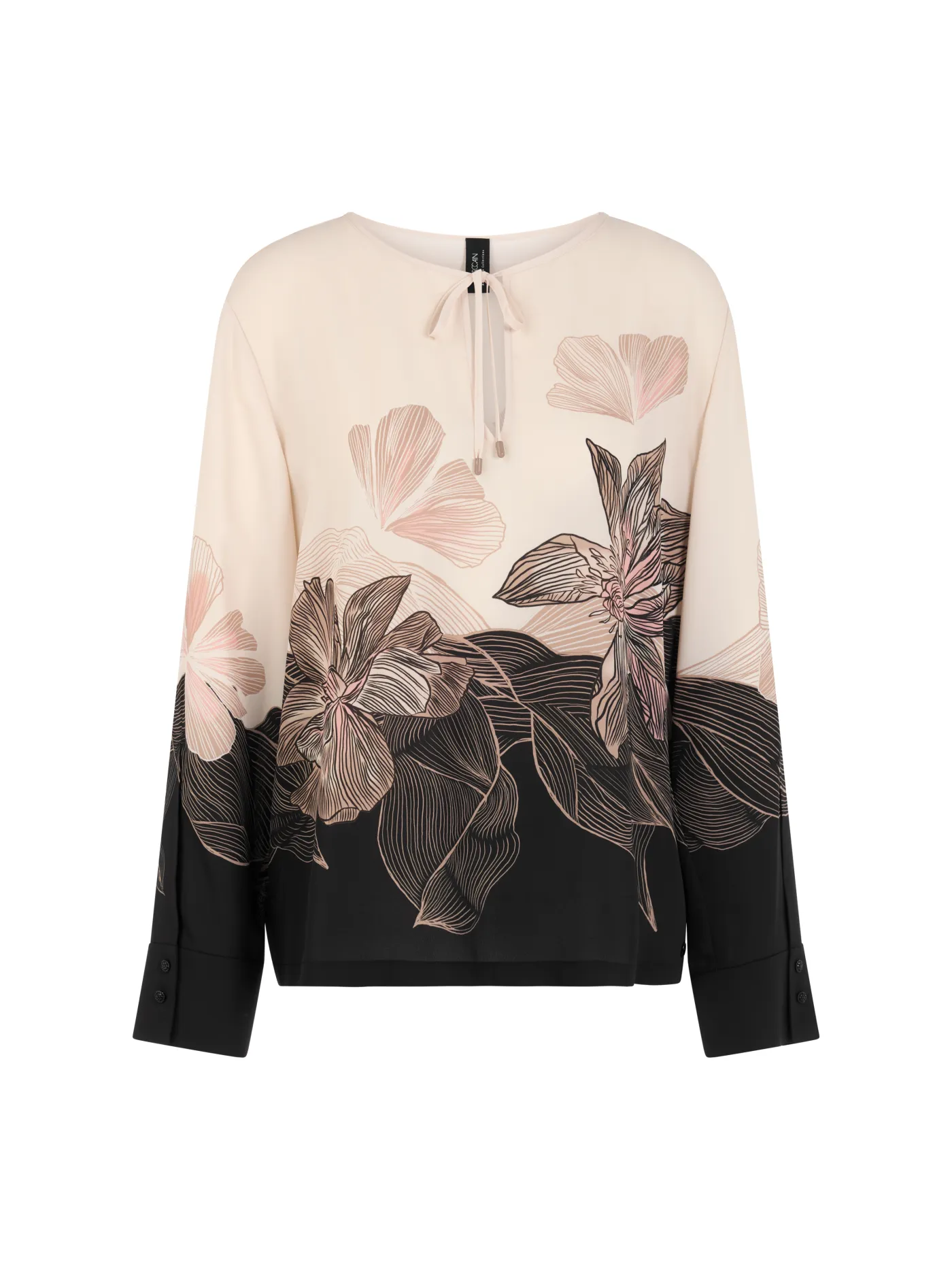 Bluse mit Blumenprint "Rethink Together"