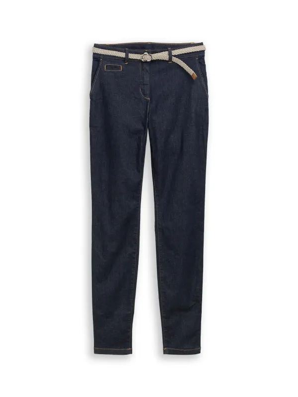 Slim Chino Hose im Jeans-Look