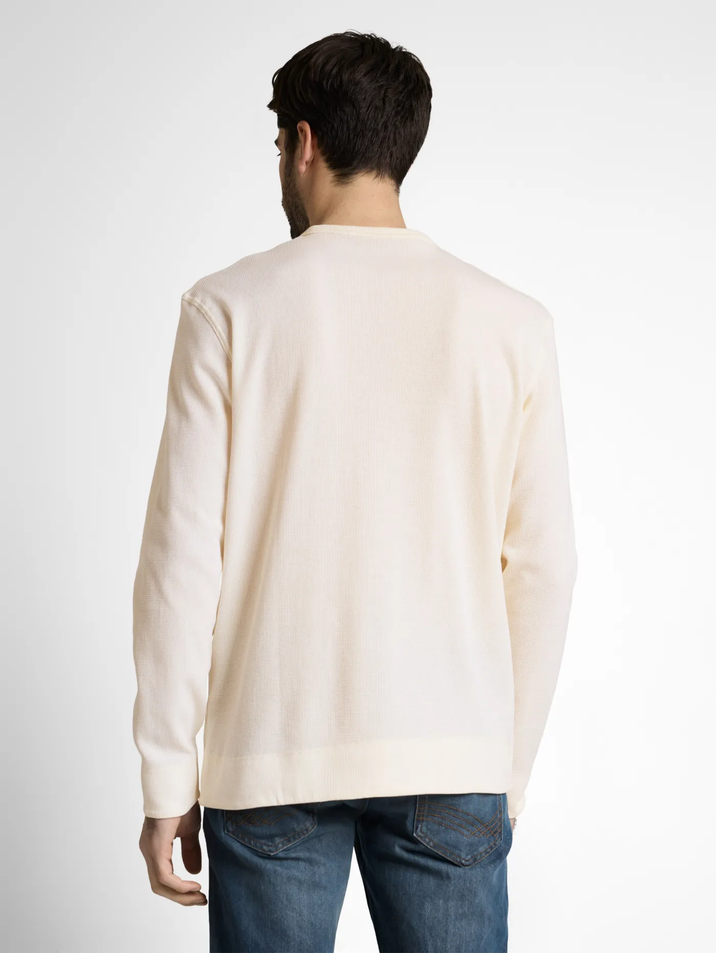Langarmshirt mit Waffelstruktur