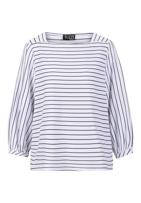 Bluse WHITE mit Streifenmuster