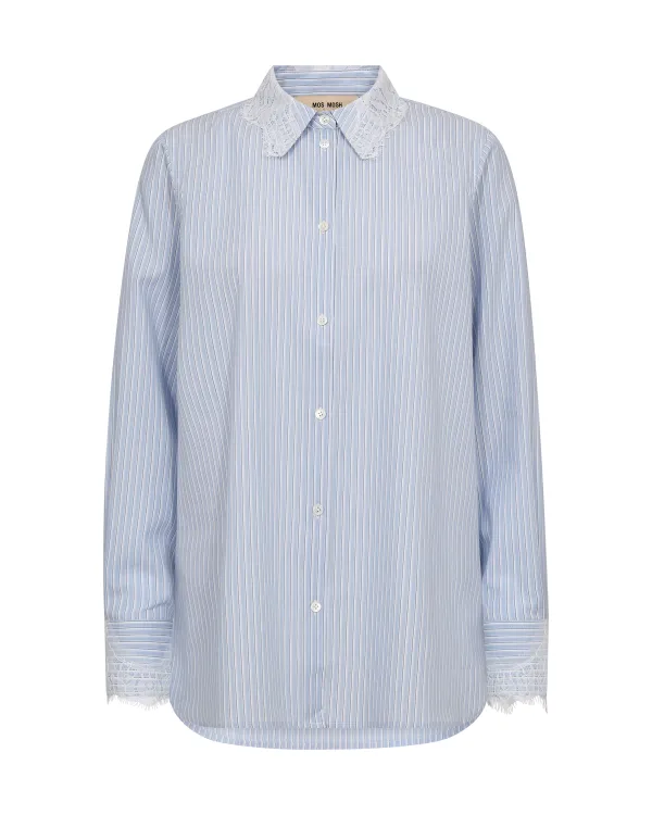 MMElinda Stripe Lace Shirt