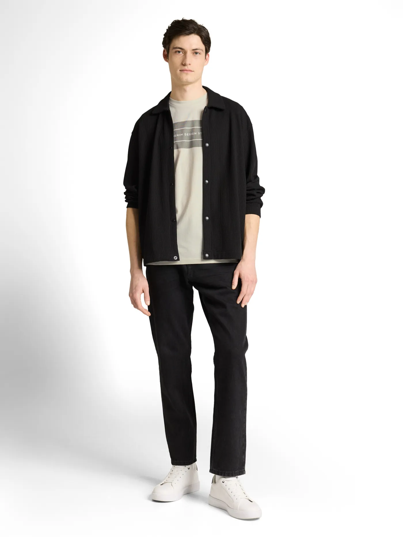 Basic T-Shirt mit Logo-Print
