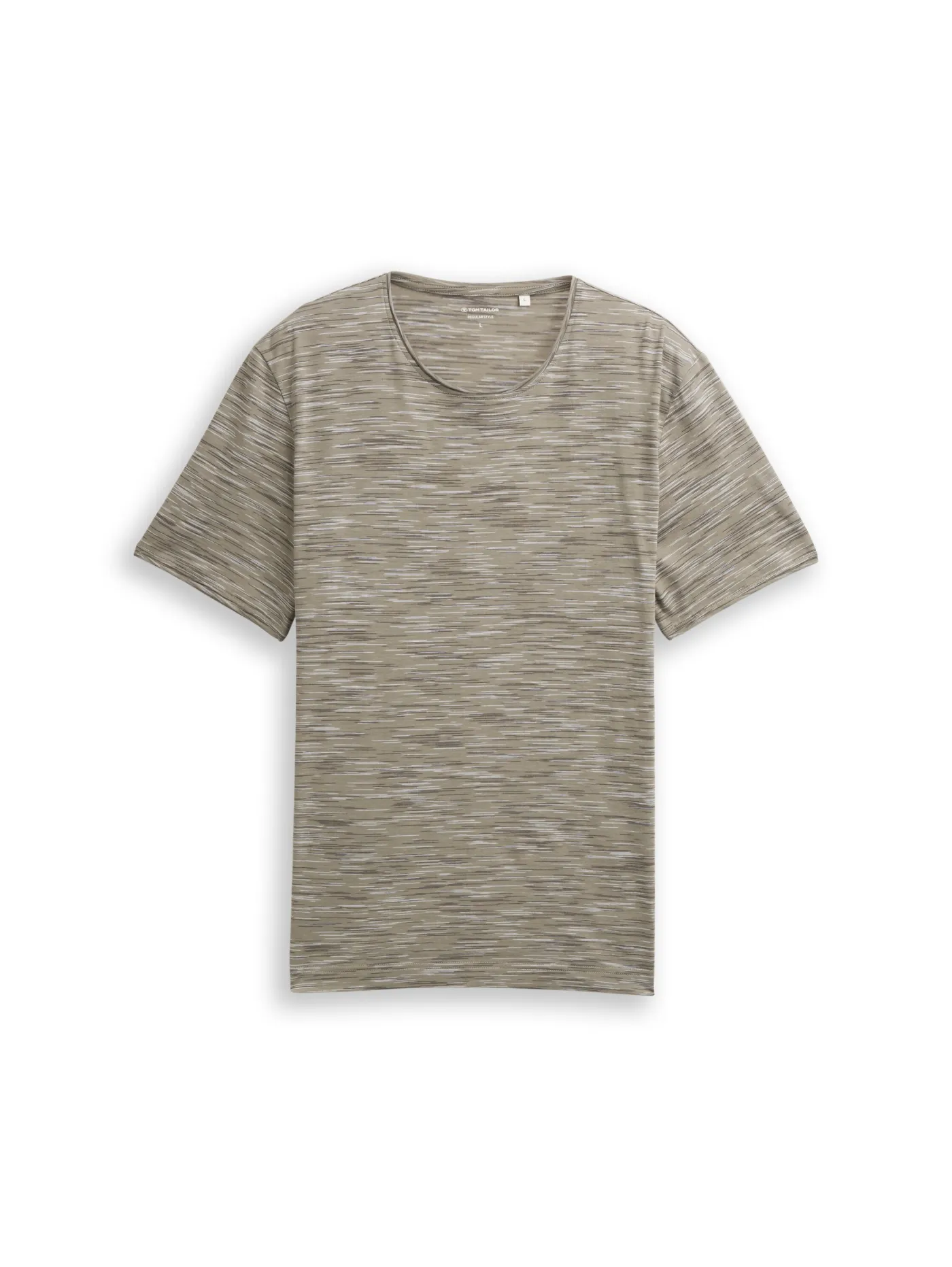 T-Shirt in Melange-Optik