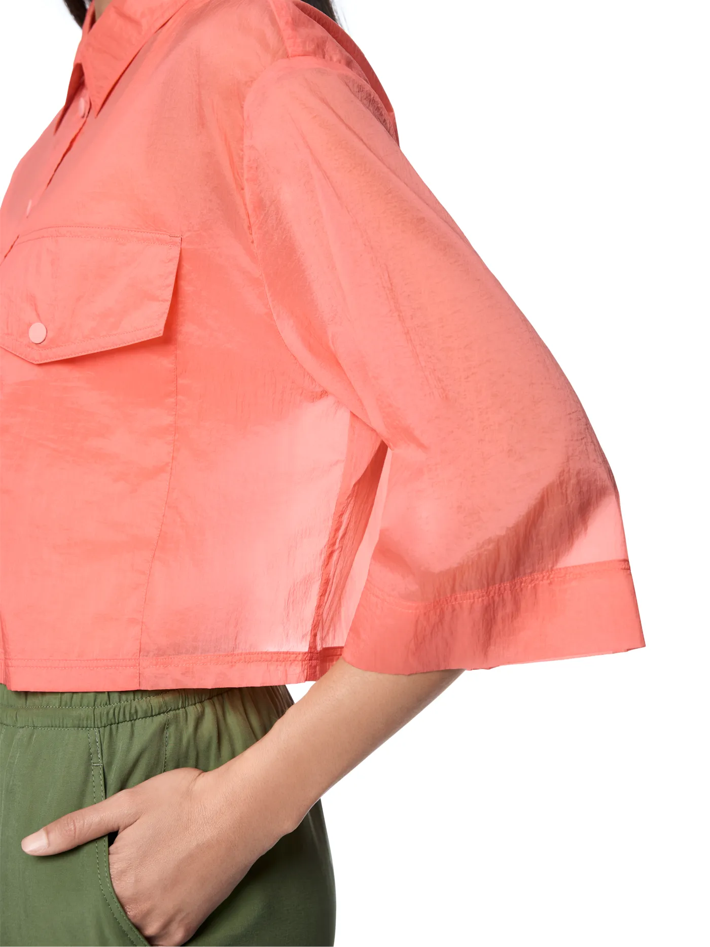 Transparente Hemdbluse