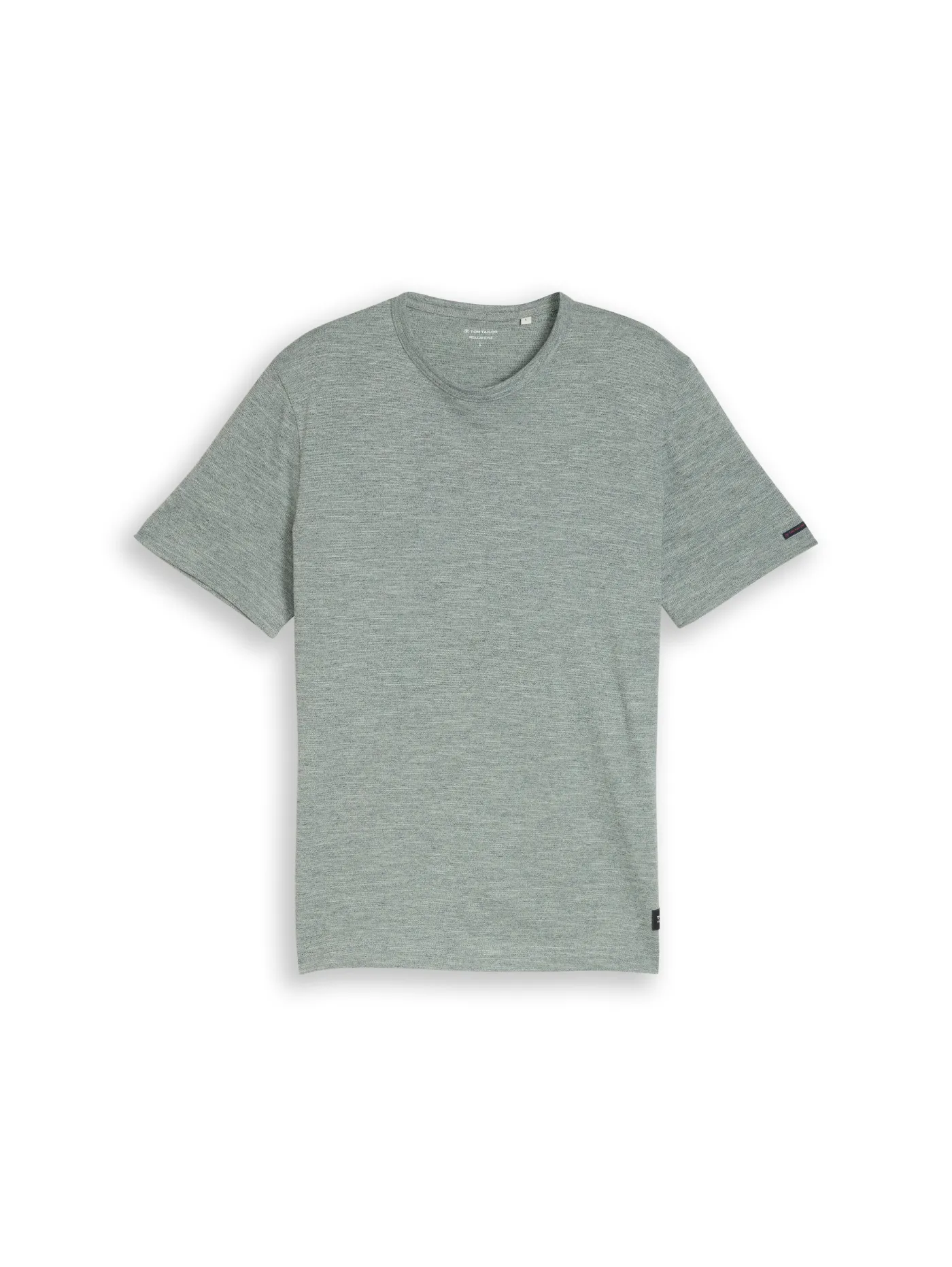 T-Shirt in Melange-Optik