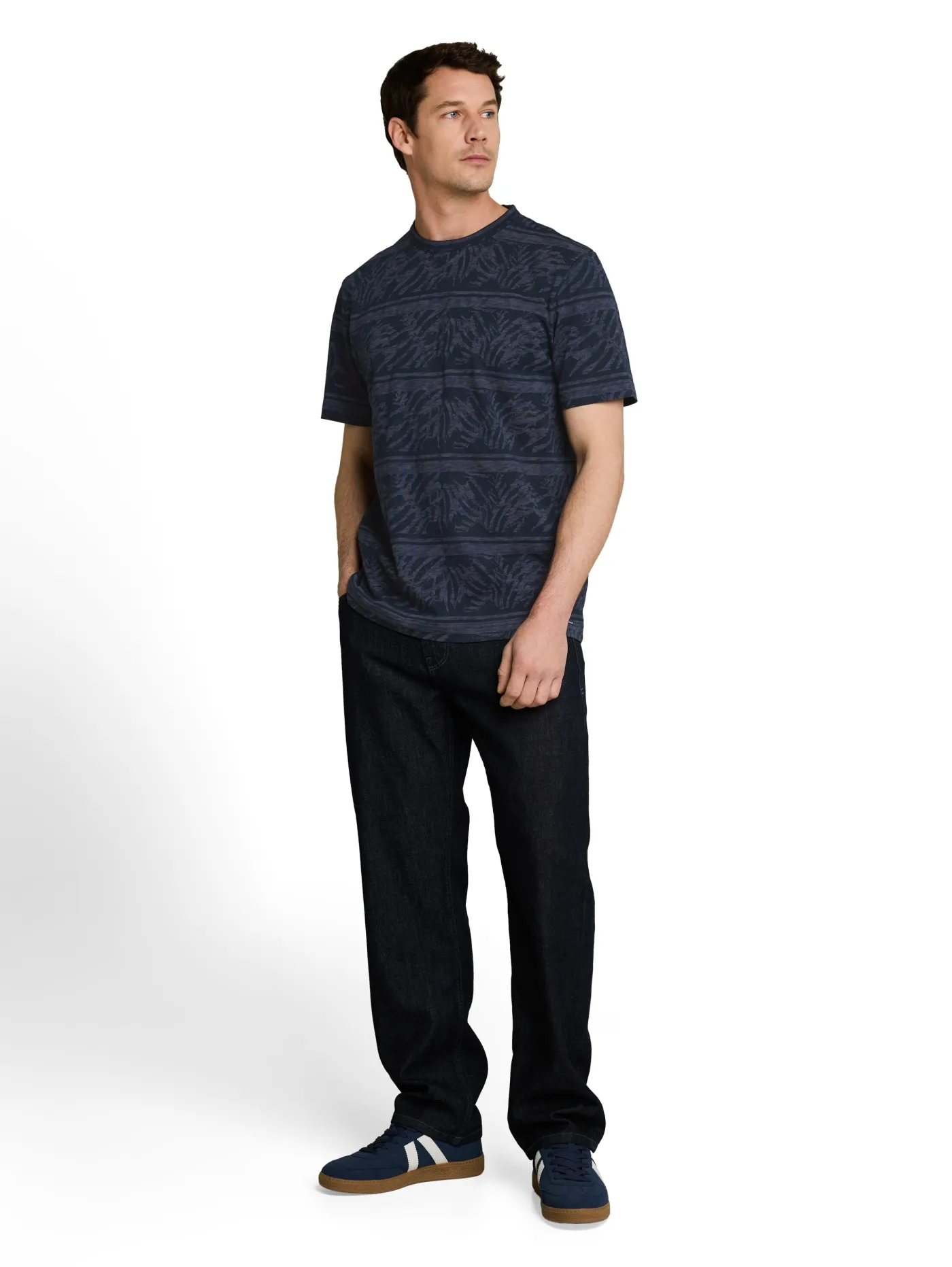 T-Shirt mit Inside-Out-Print