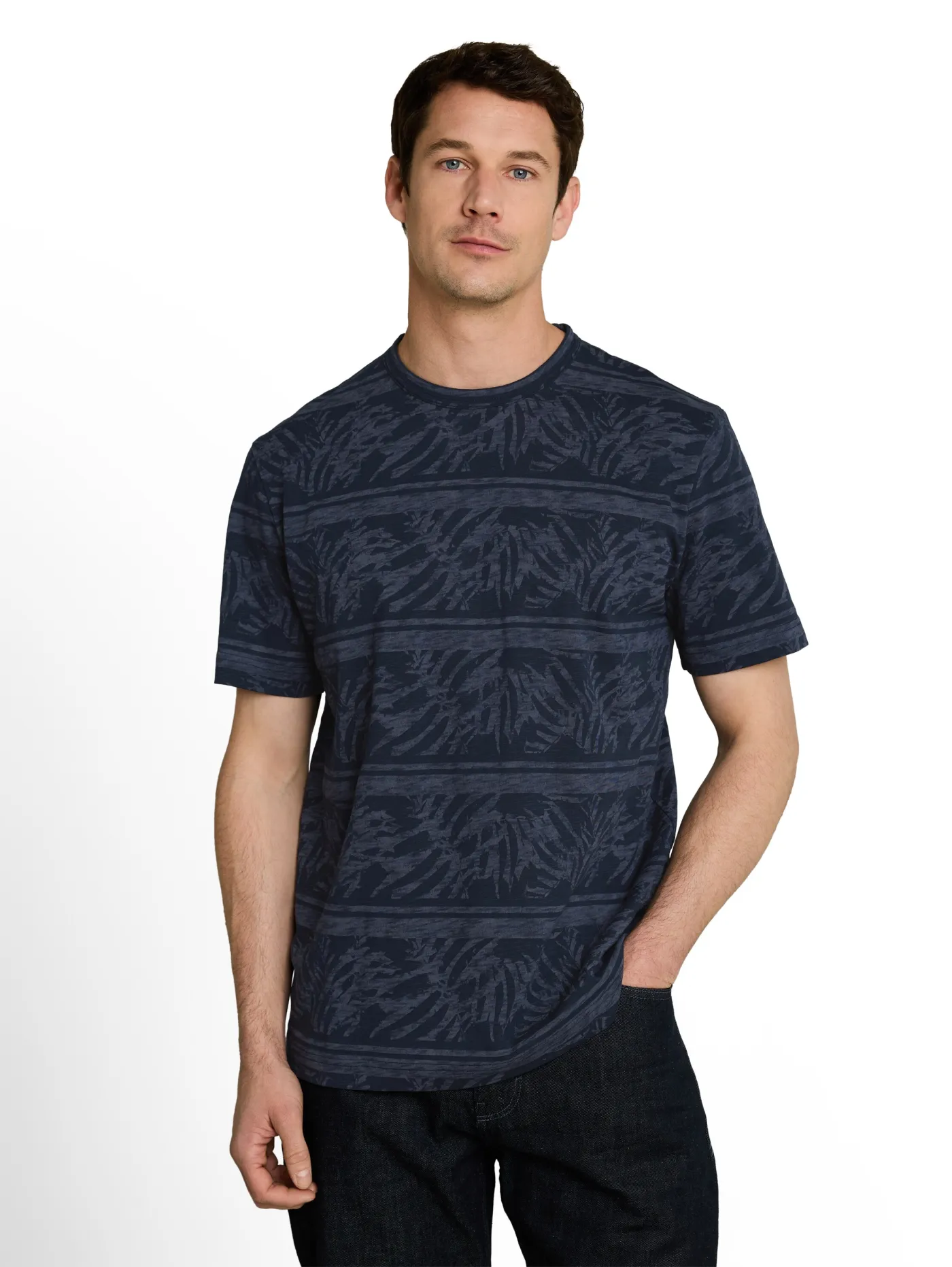 T-Shirt mit Inside-Out-Print