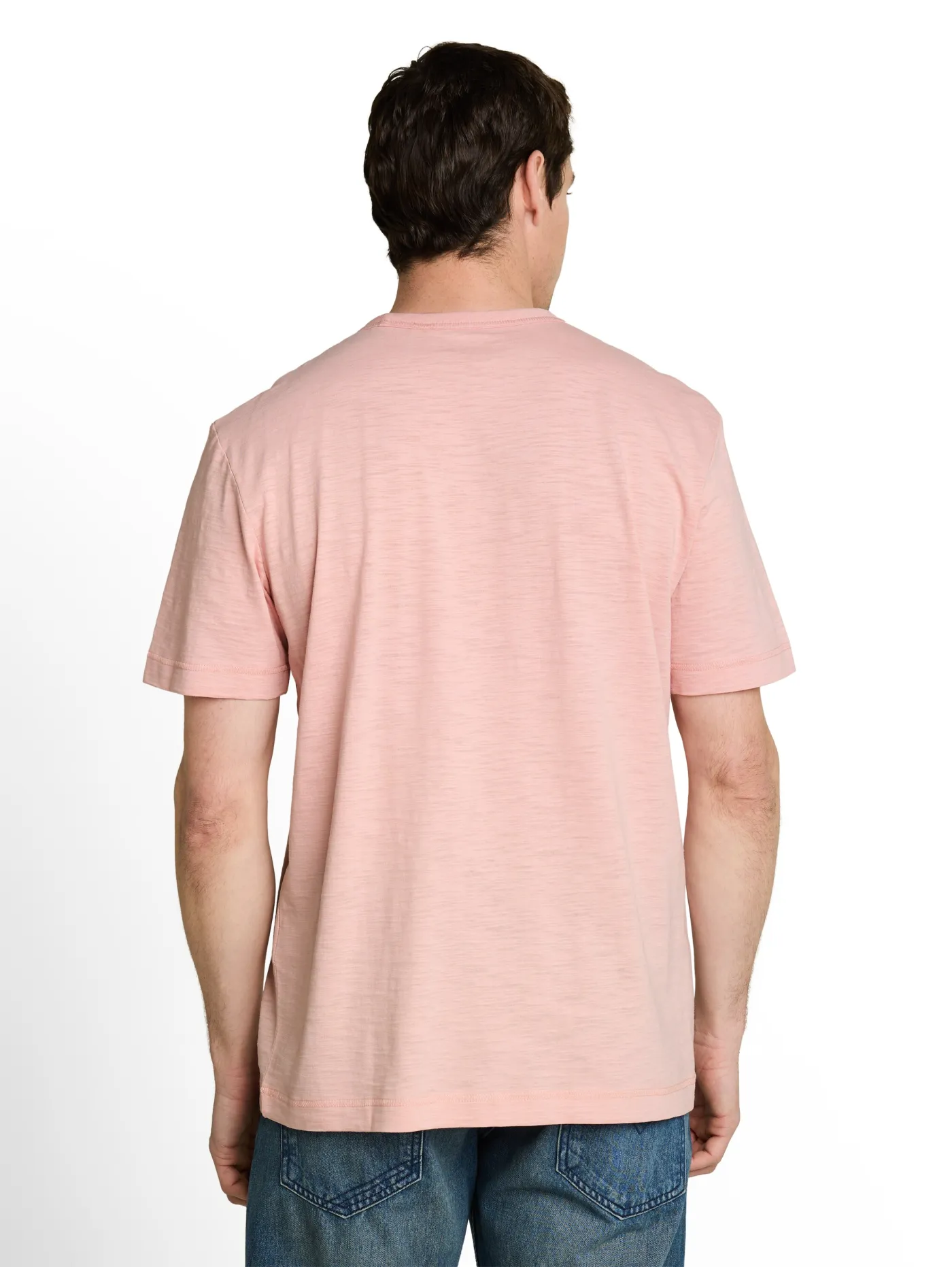T-Shirt in Melange-Optik
