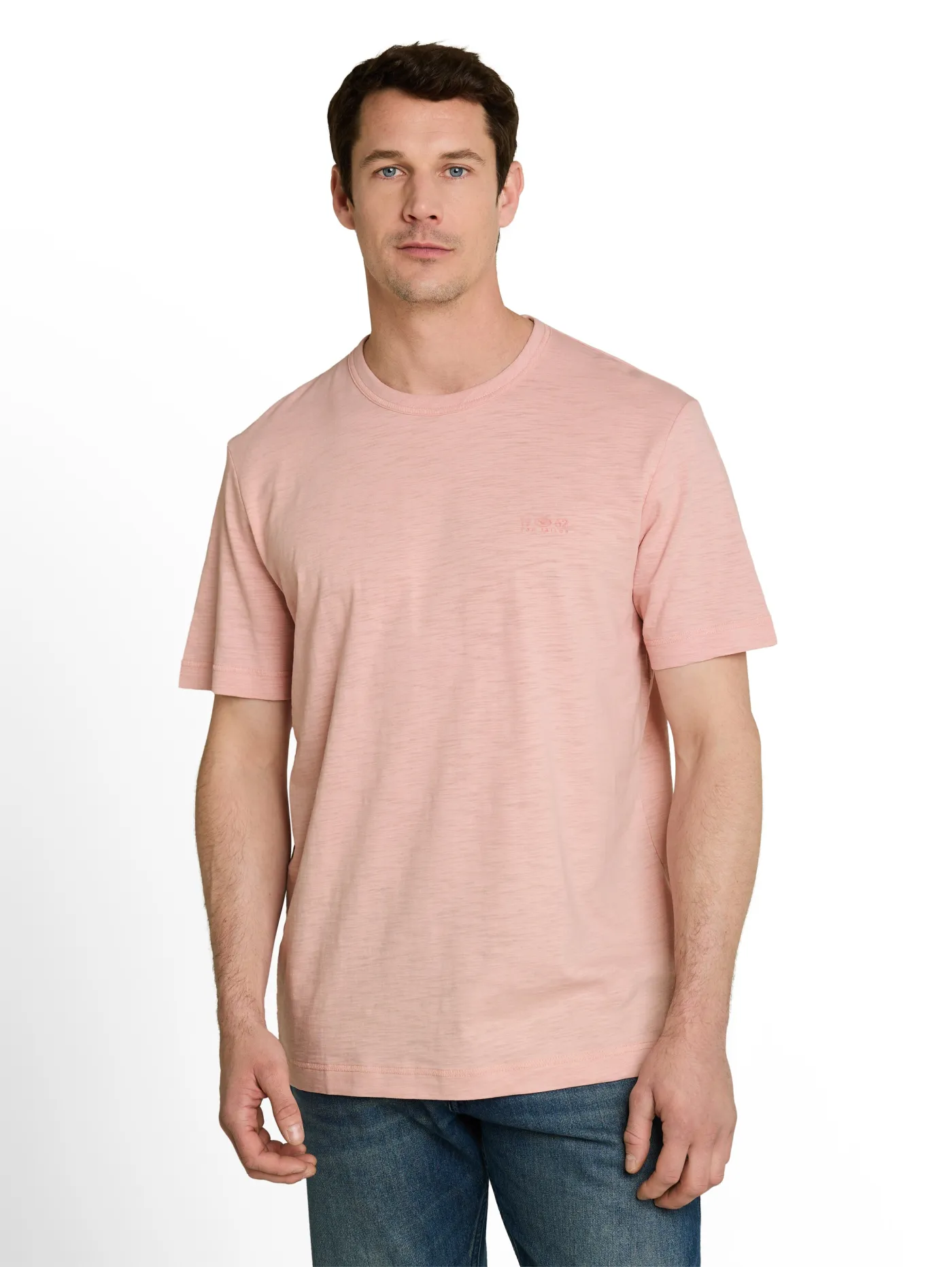 T-Shirt in Melange-Optik