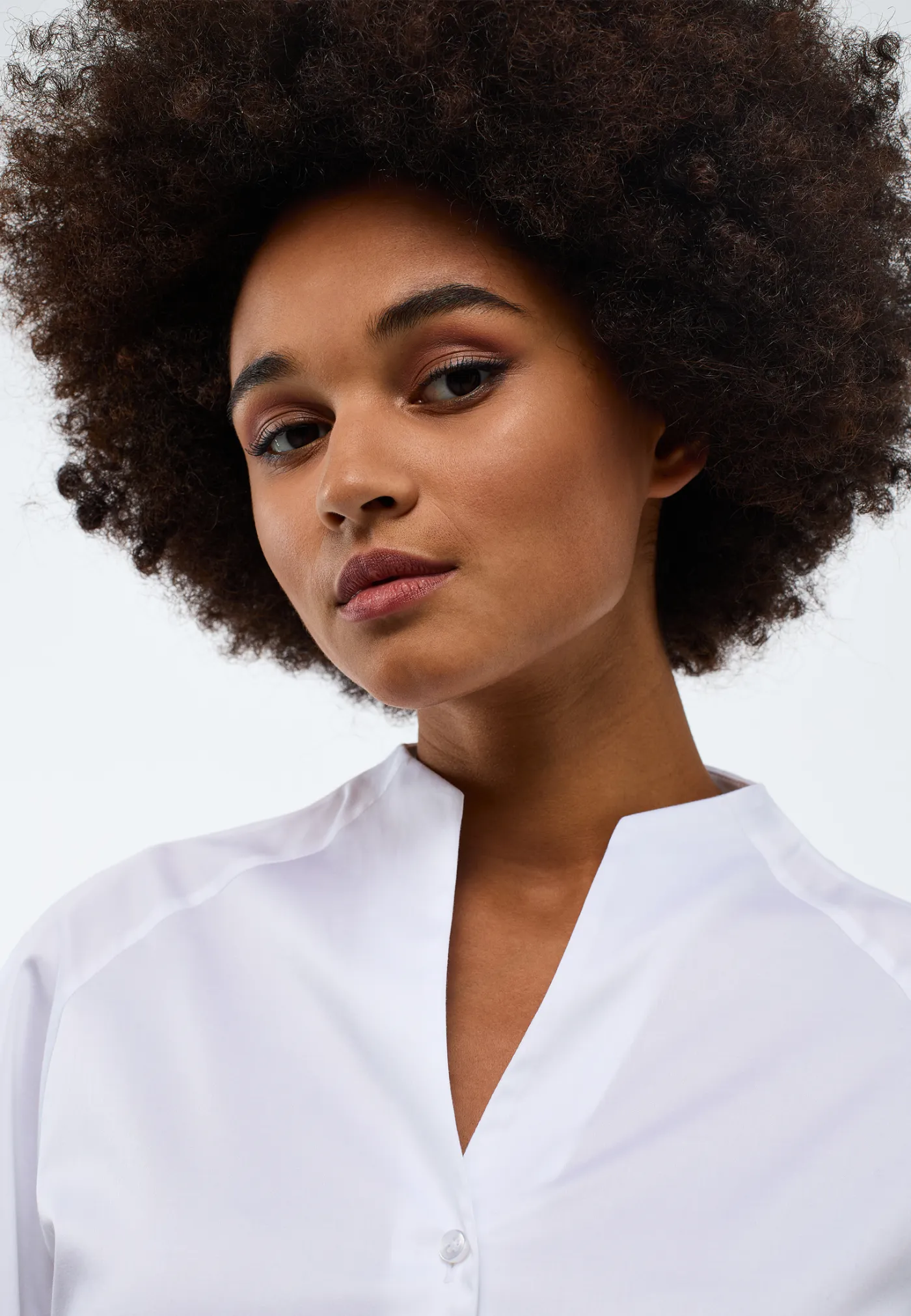 Satin Shirt Bluse Satingewebe Langarm