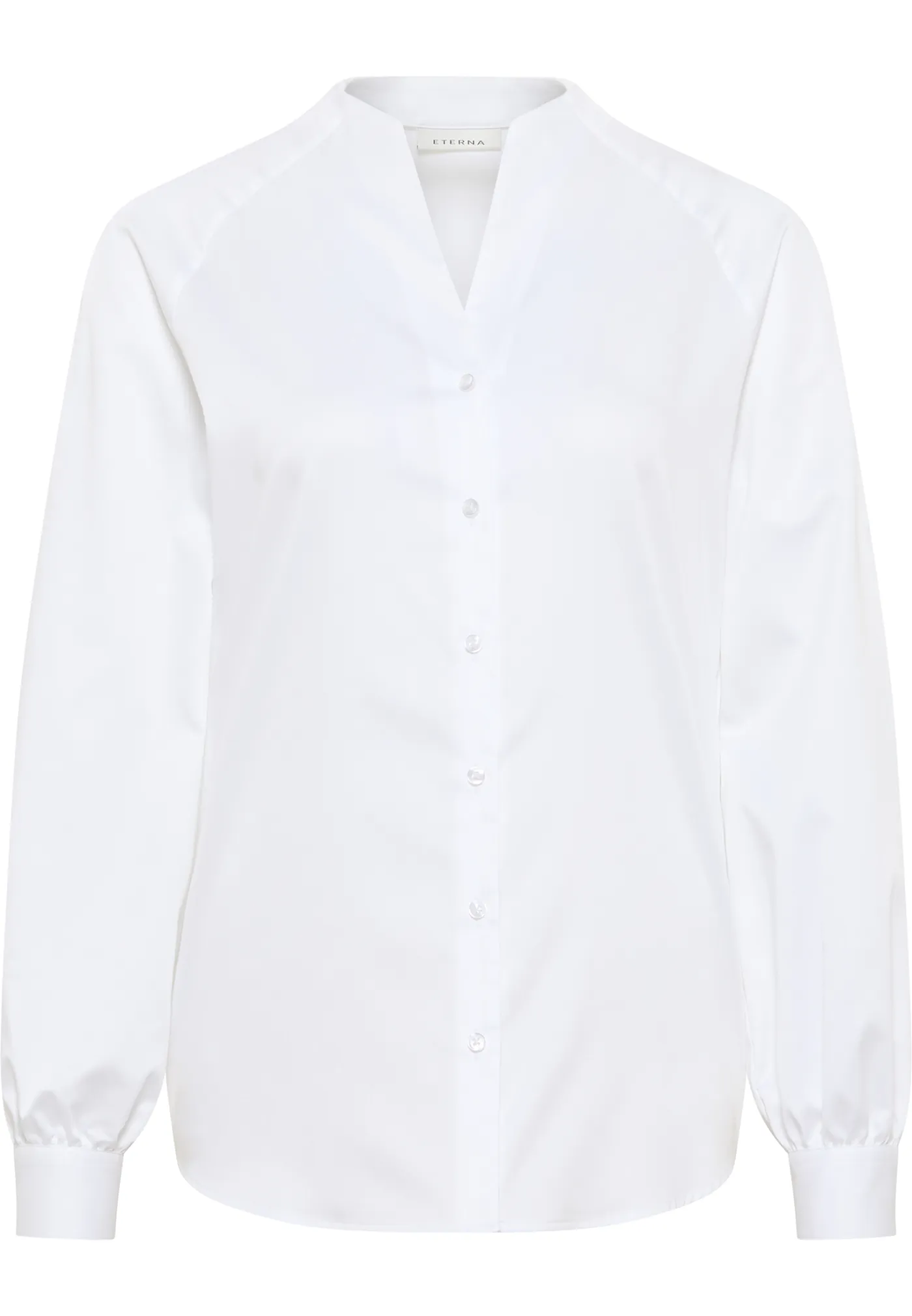 Satin Shirt Bluse Satingewebe Langarm