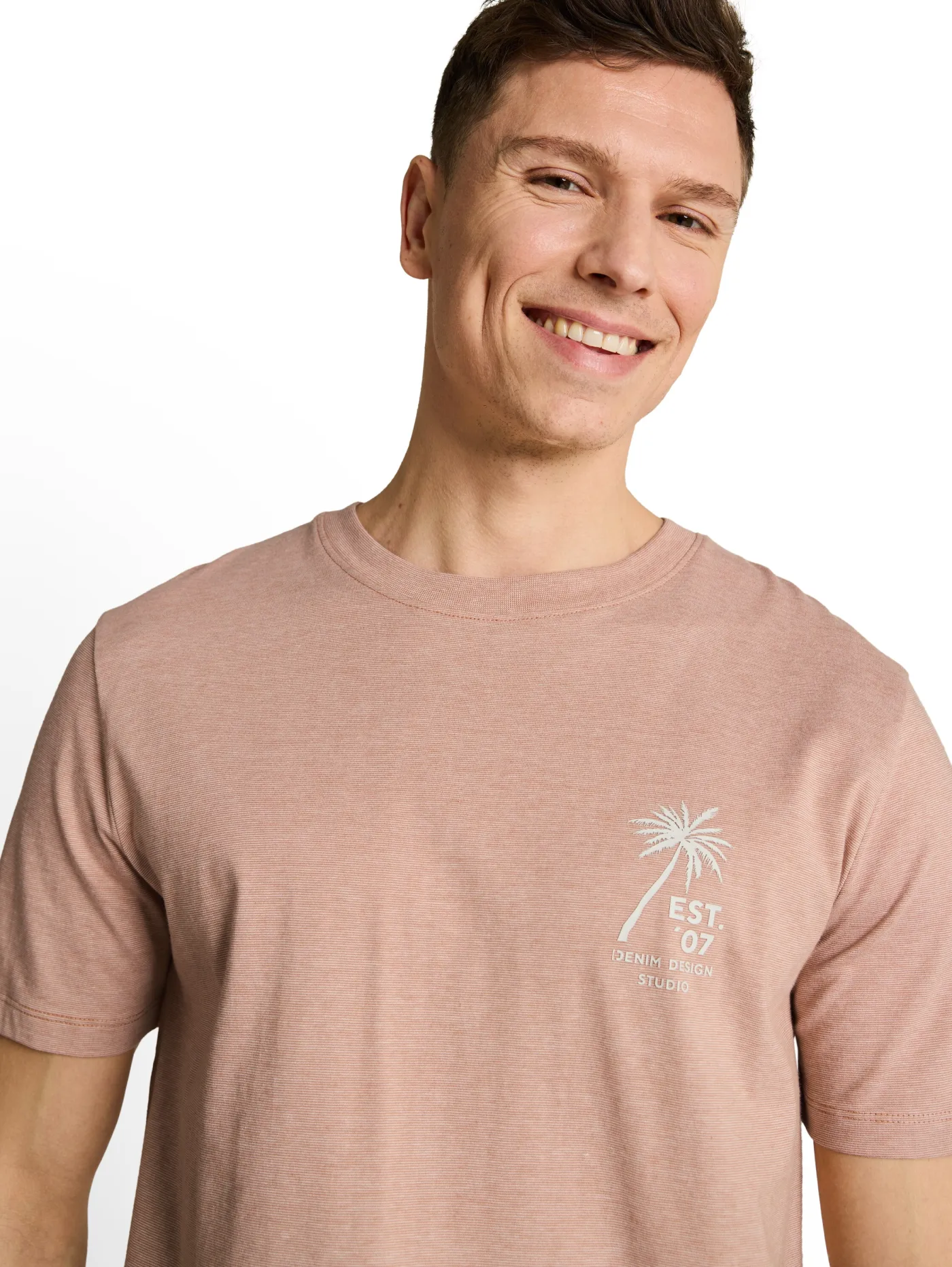 T-Shirt mit Palmenprint