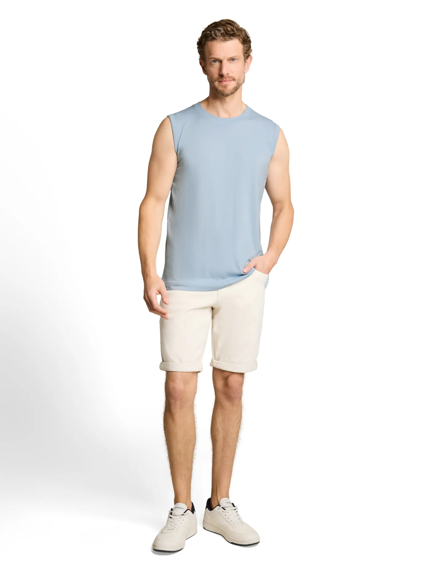 Tanktop mit Logo-Stickerei