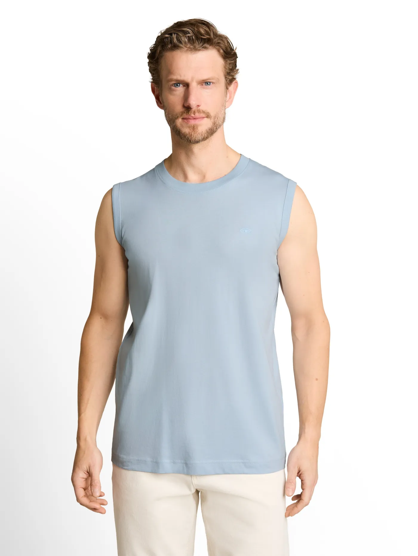 Tanktop mit Logo-Stickerei