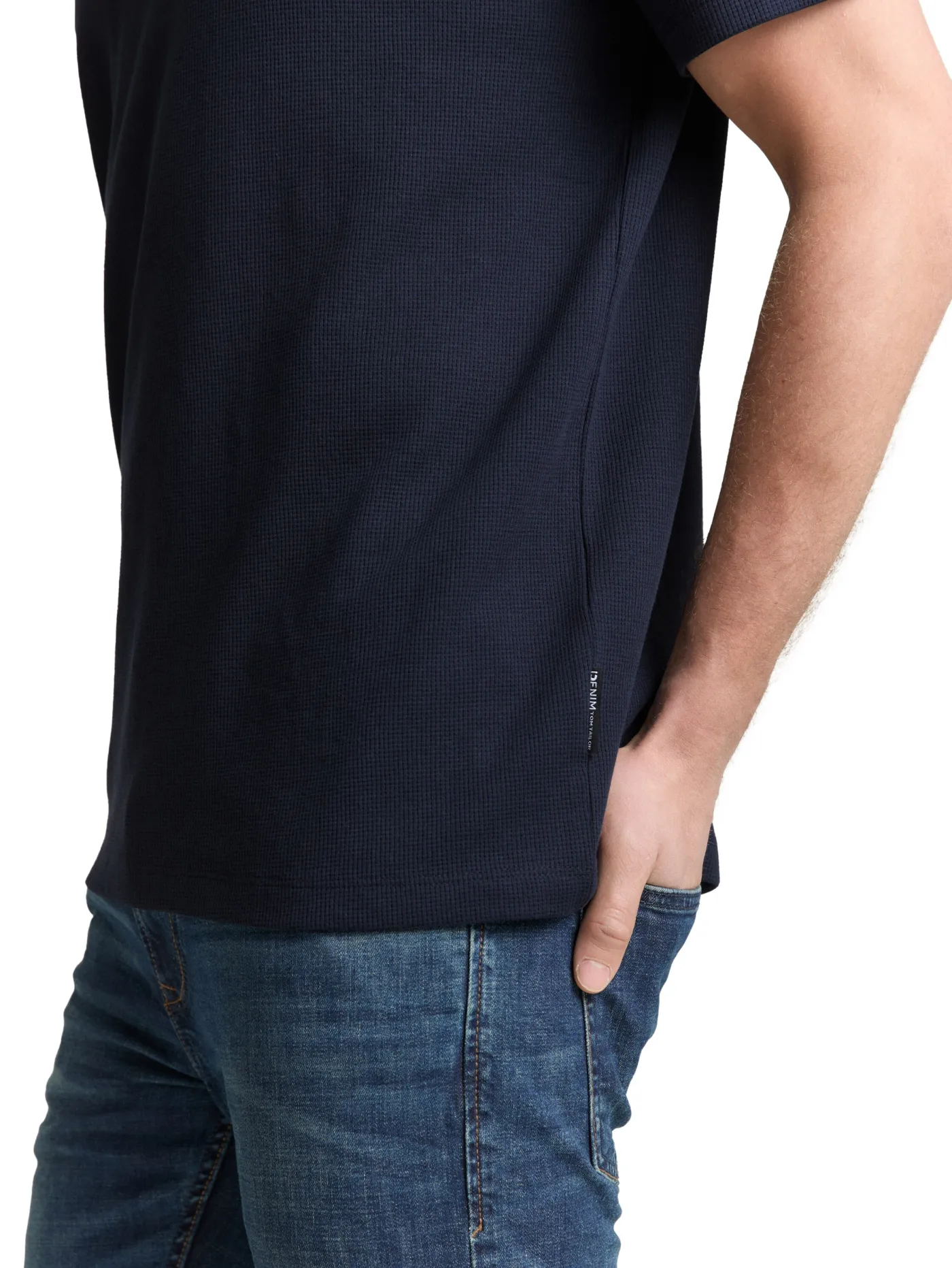 T-Shirt mit Waffelstruktur
