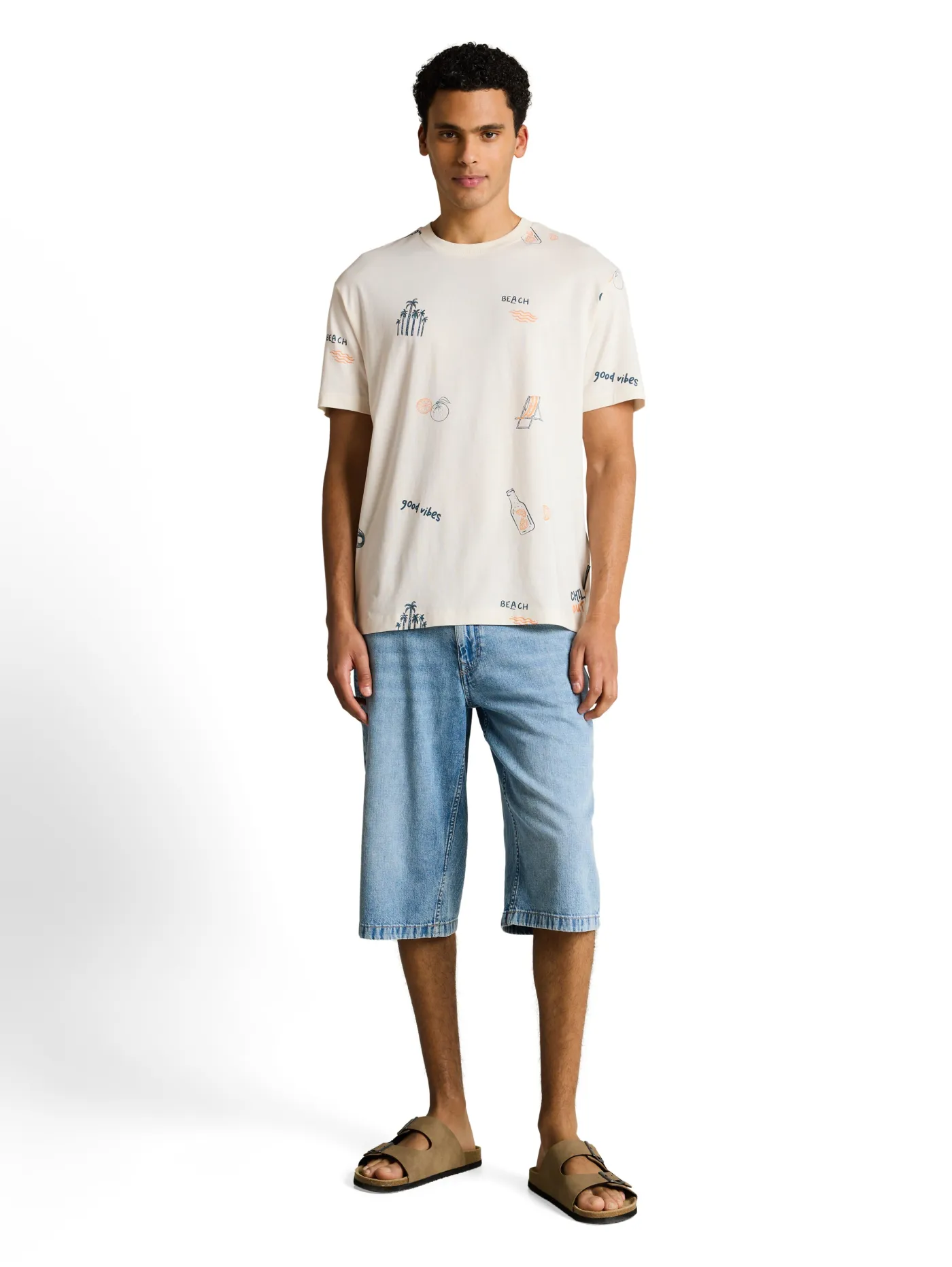 Relaxed Fit T-Shirt mit Allover-Print
