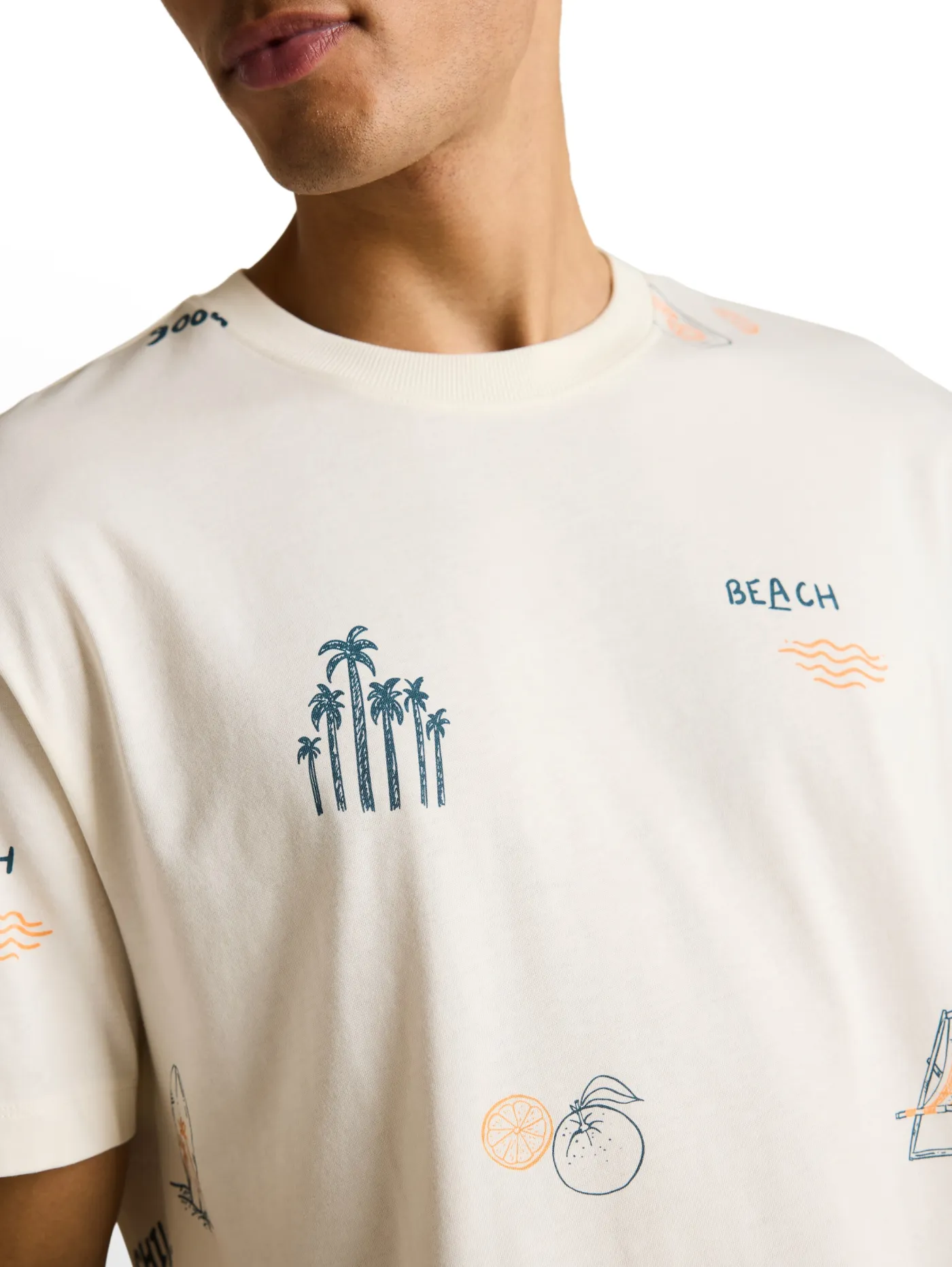 Relaxed Fit T-Shirt mit Allover-Print