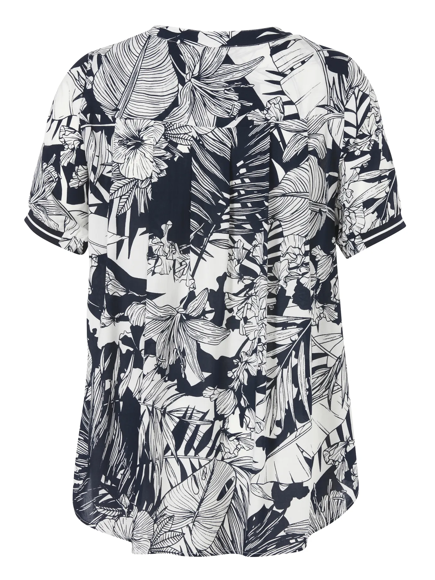 Bluse V-Ausschnitt 1/2 Arm Druck