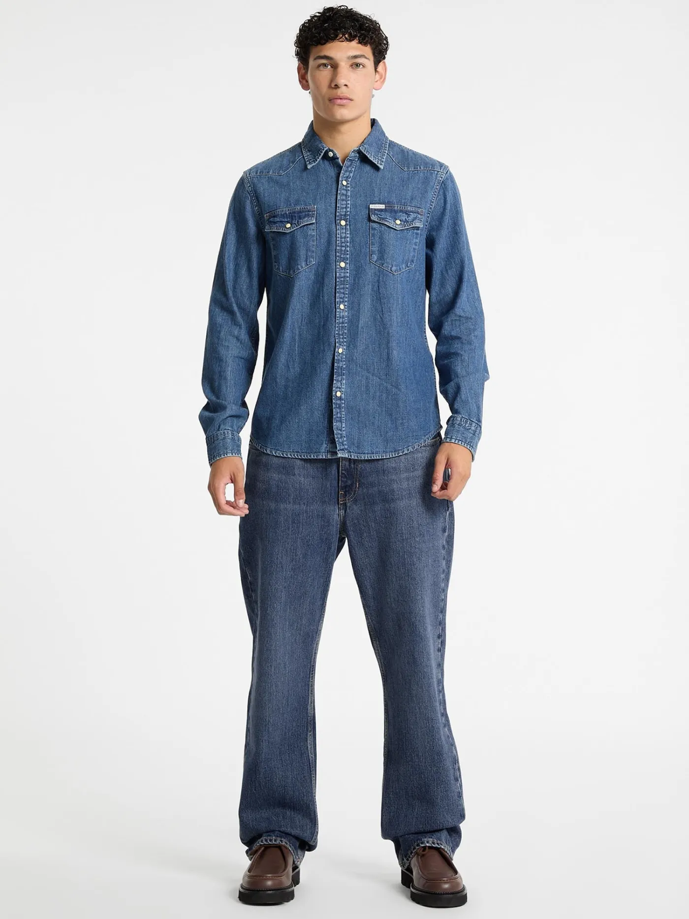 GJ SLIM LS DENIM SHIRT