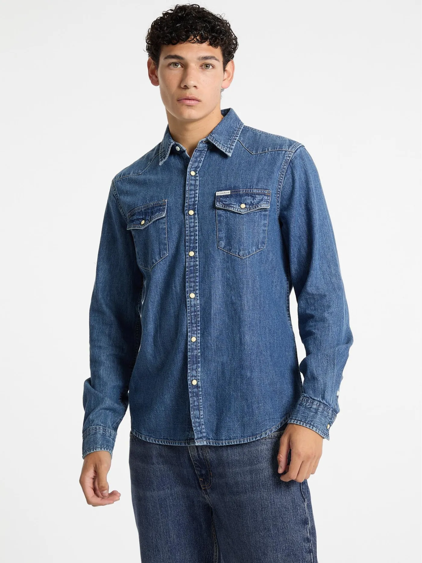 GJ SLIM LS DENIM SHIRT
