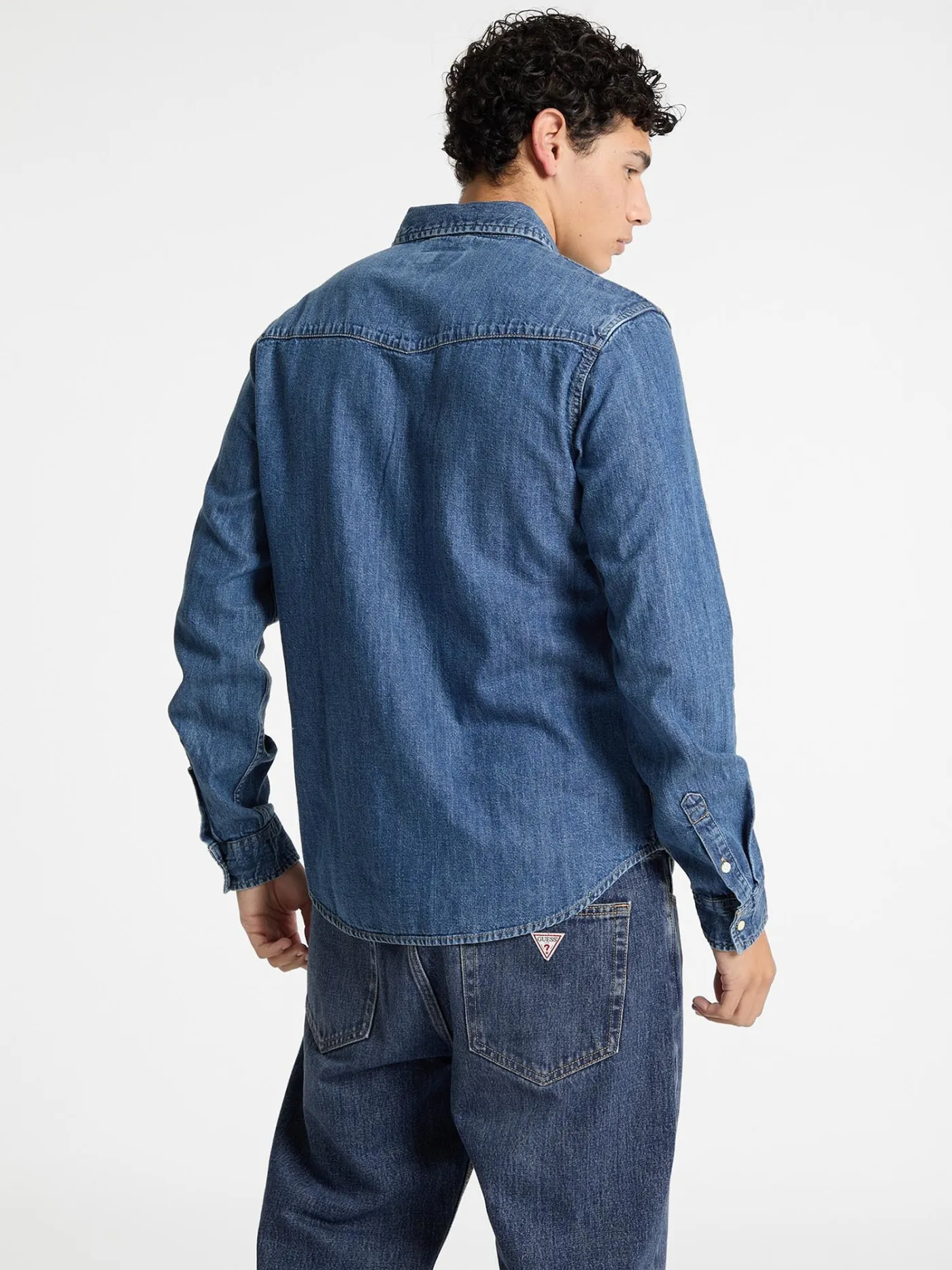 GJ SLIM LS DENIM SHIRT