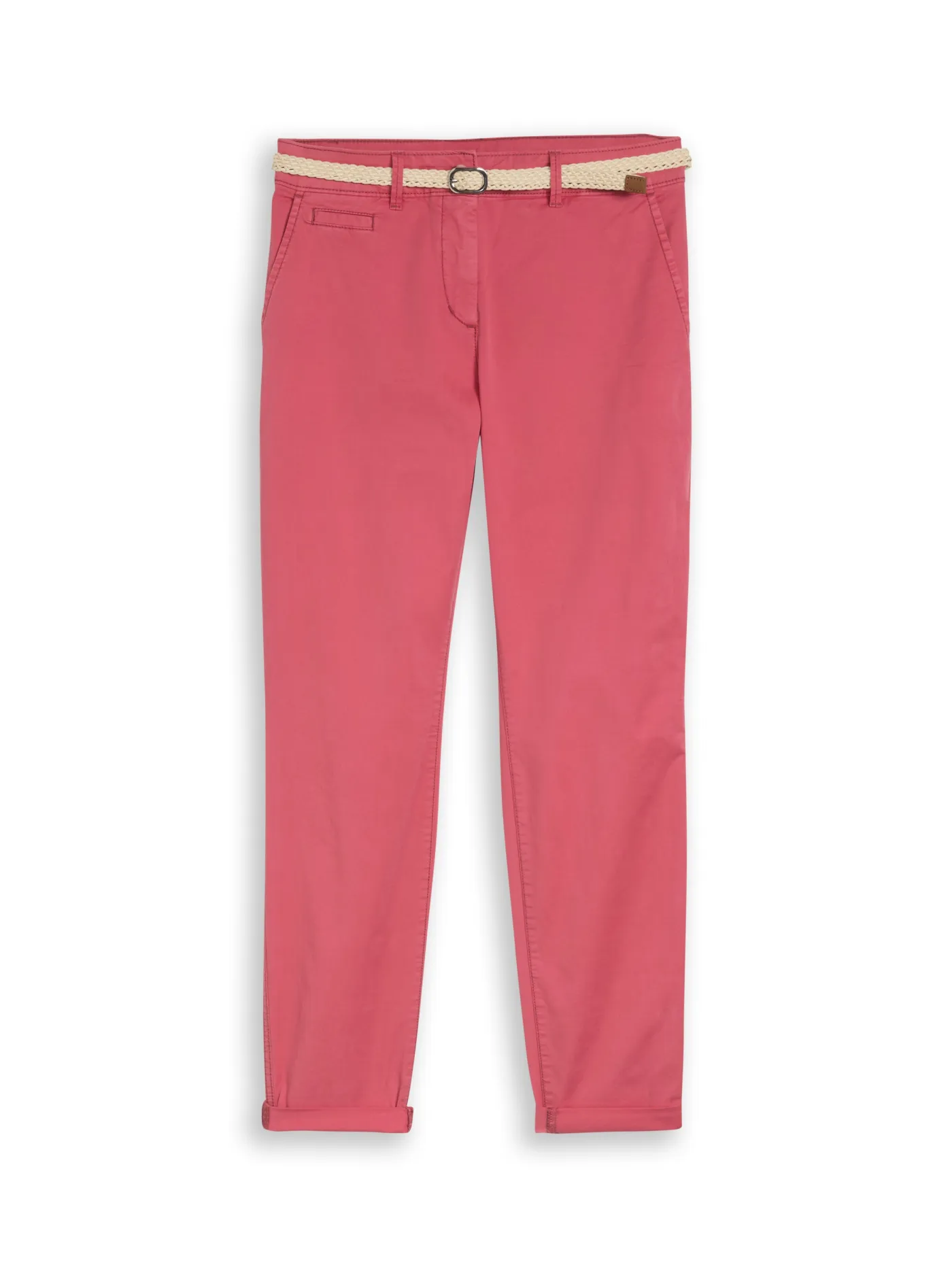 Slim Chino Hose mit Gürtel
