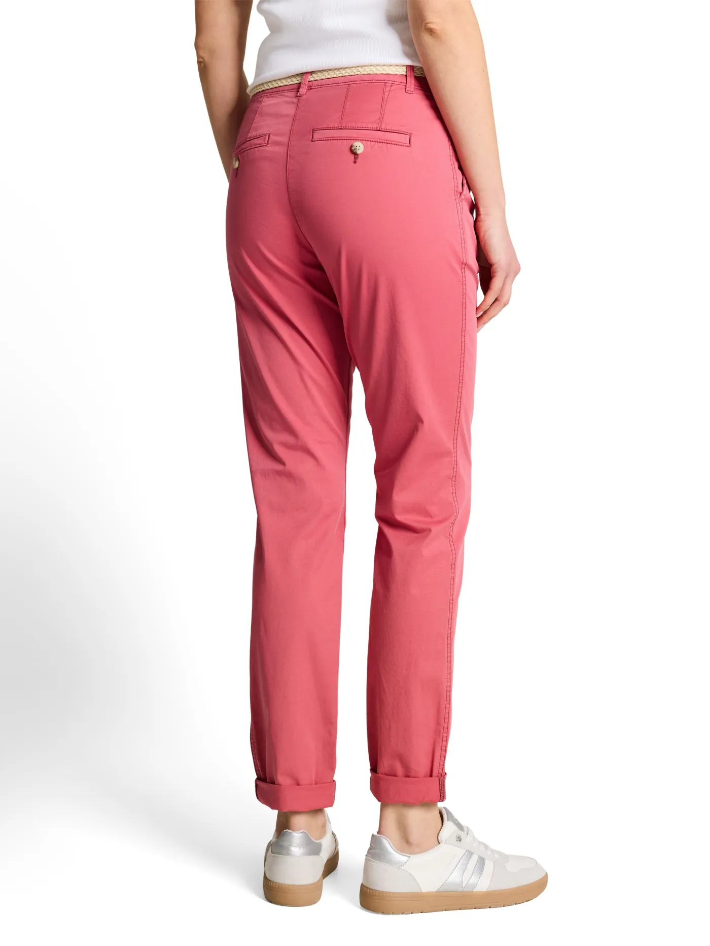 Slim Chino Hose mit Gürtel