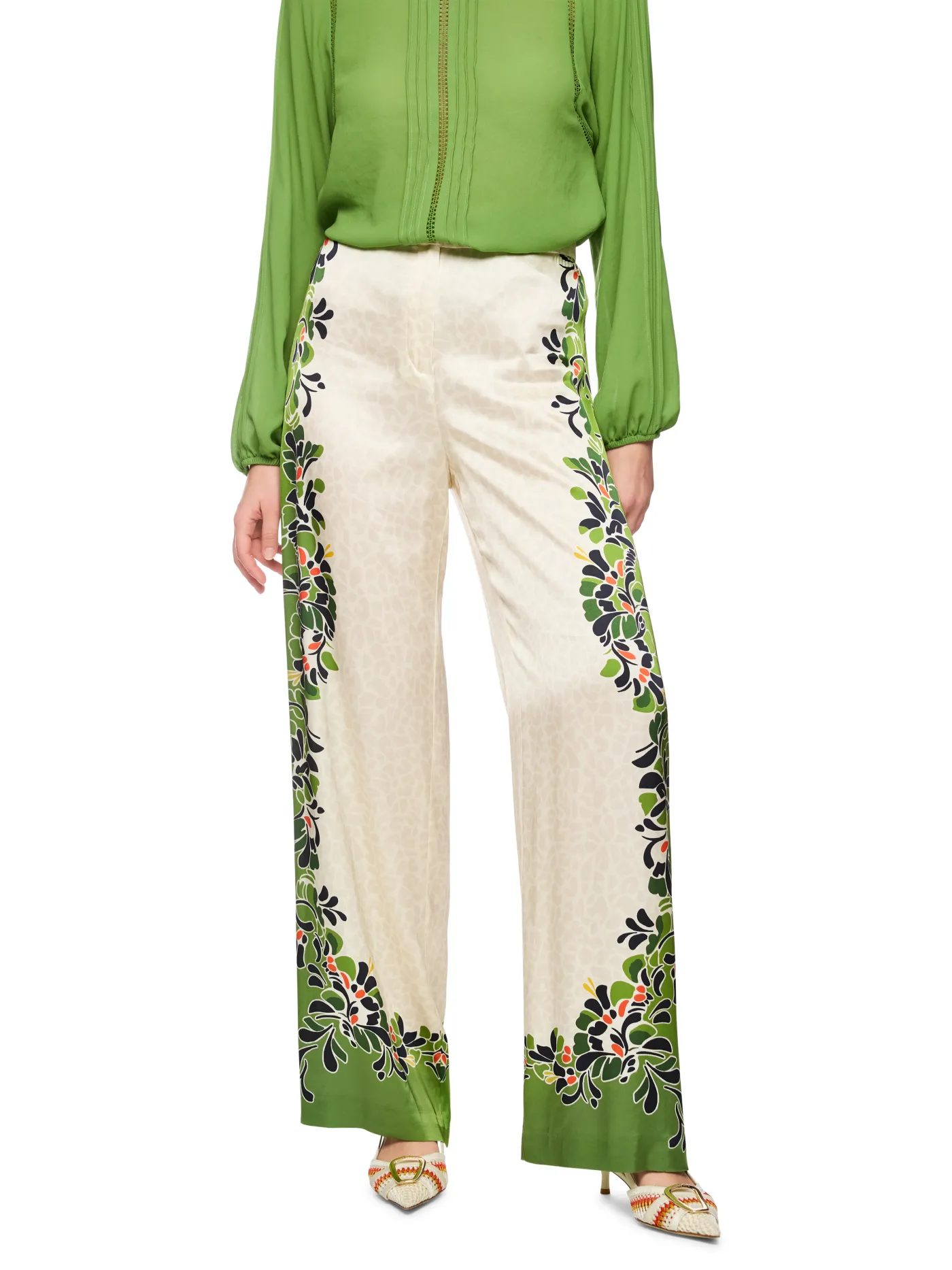 Fließende Hose WARRI mit Printmix