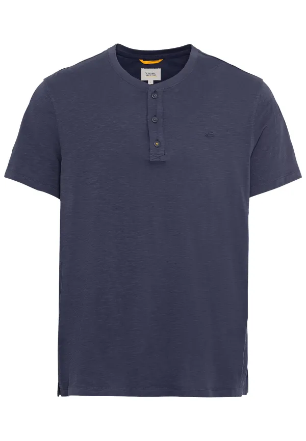 Henley T-Shirt aus reiner Baumwolle