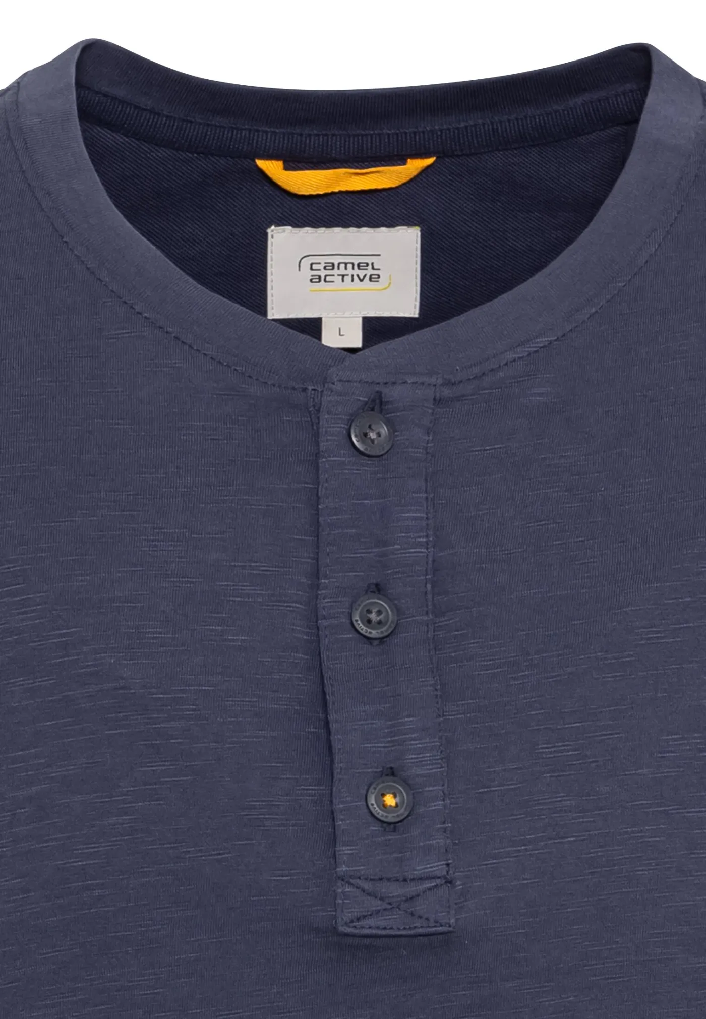 Henley T-Shirt aus reiner Baumwolle