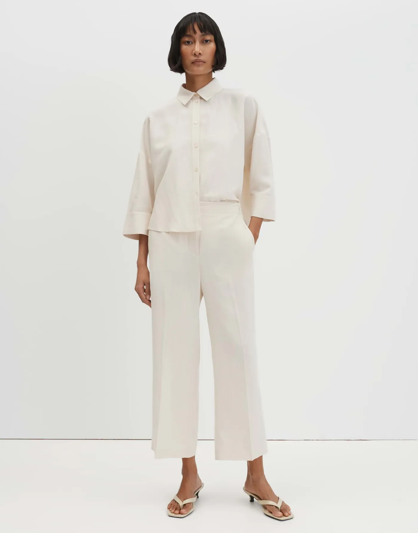 Celino cropped linen