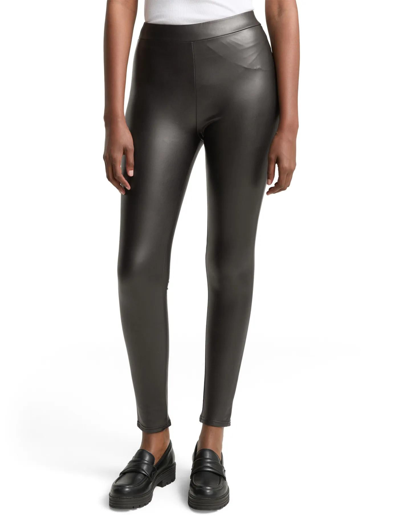 Leggings in Lederoptik
