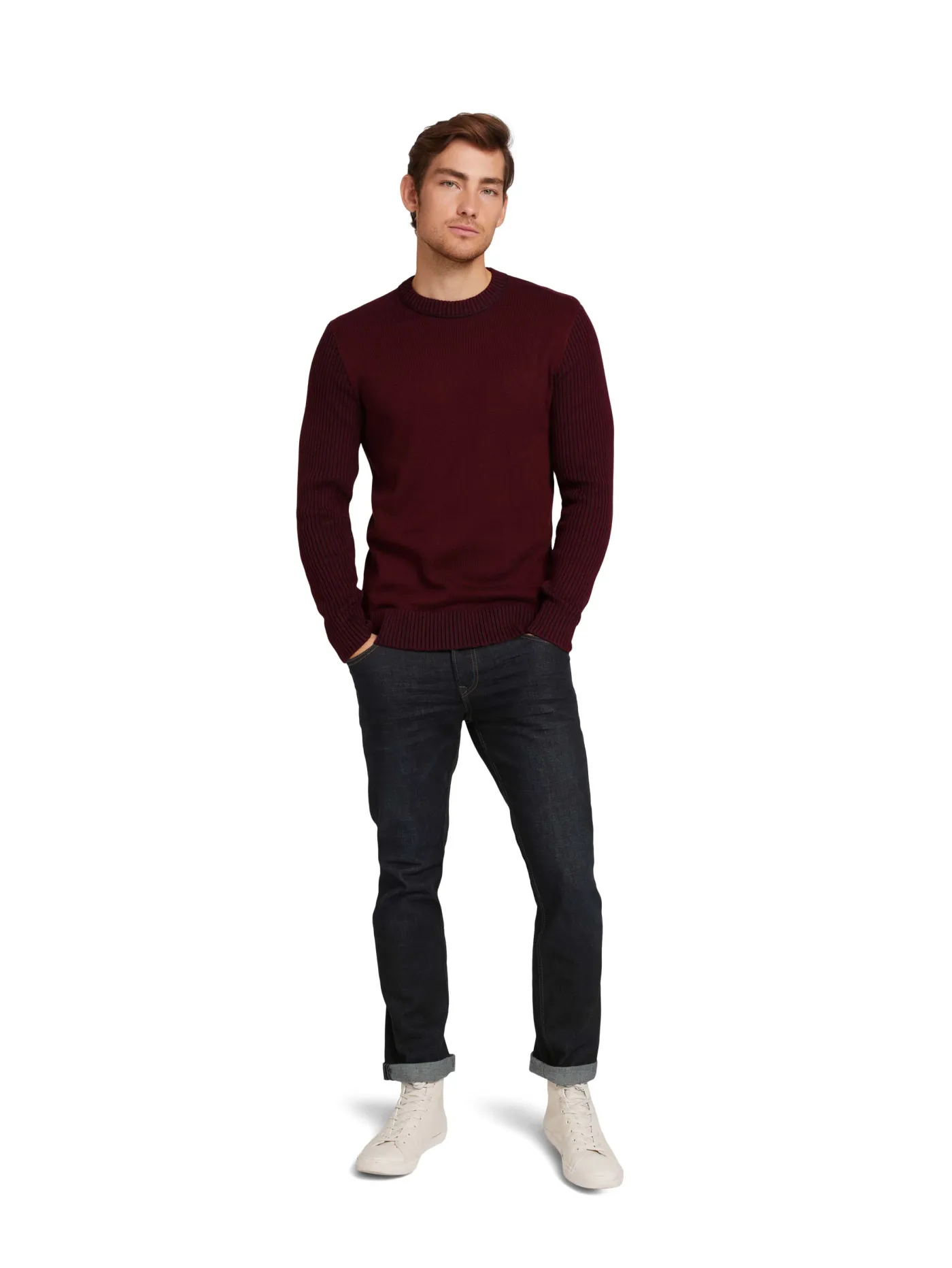 Pullover mit Rippstruktur