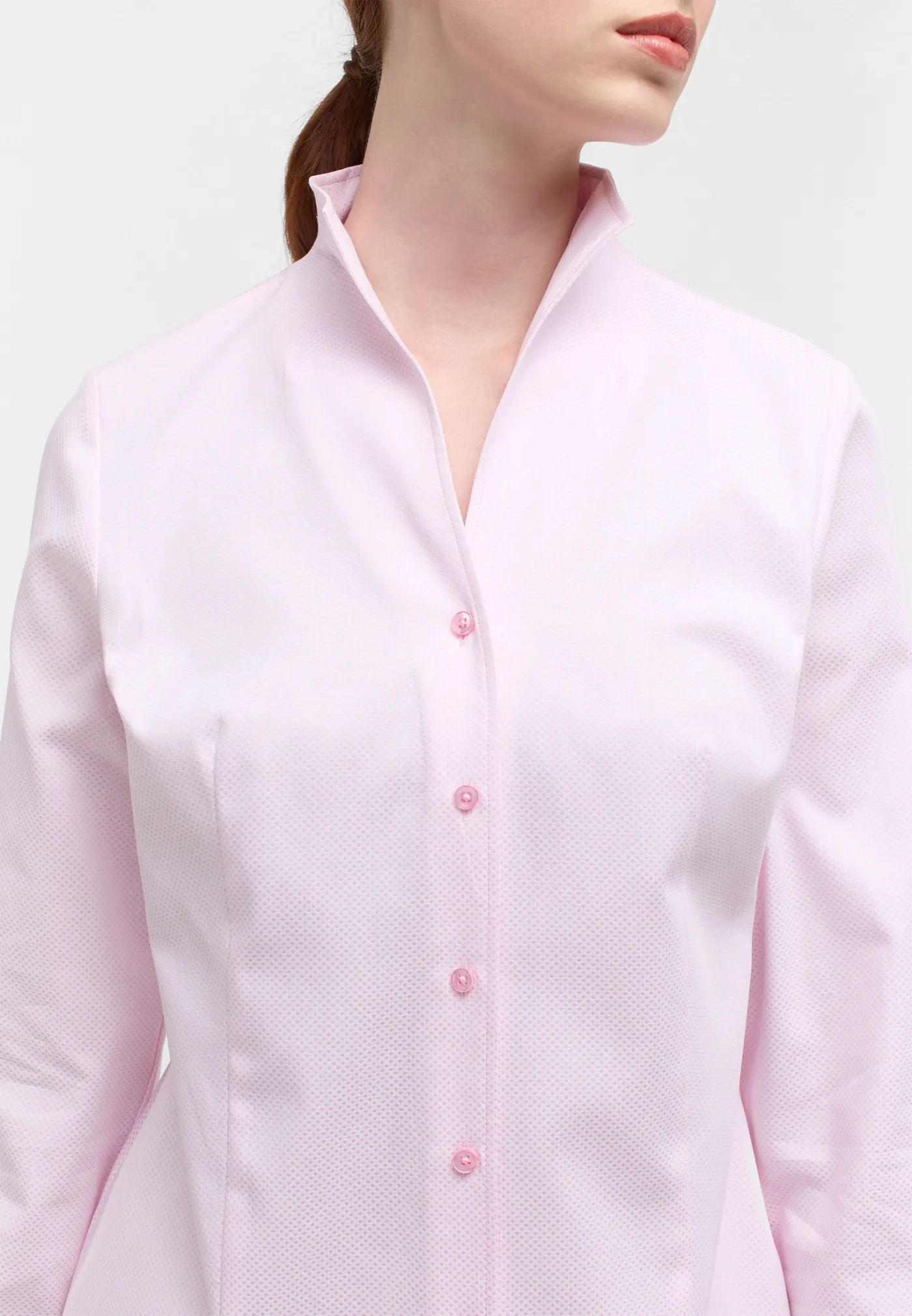 Bluse Jacquard Langarm