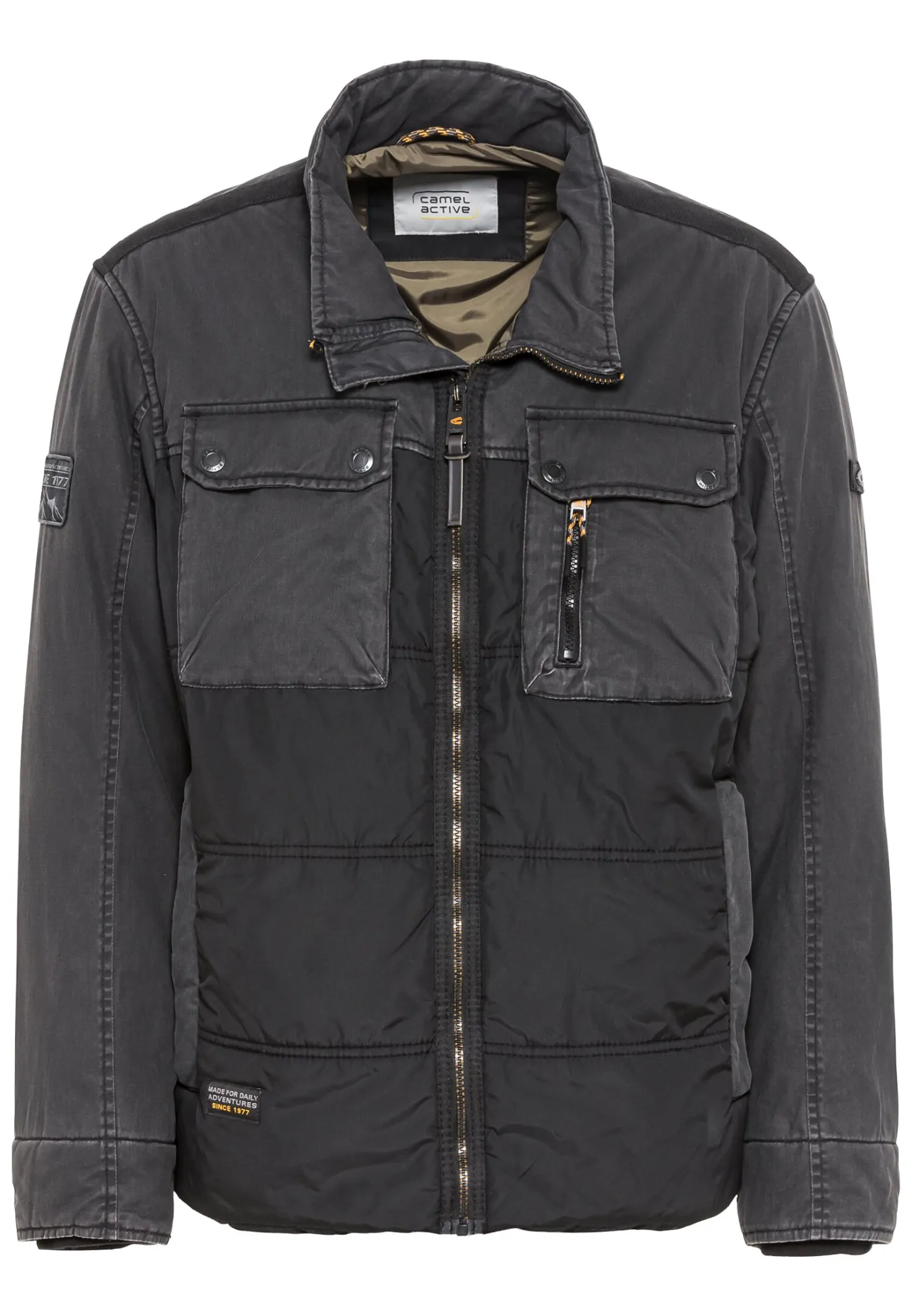 Blouson im Materialmix
