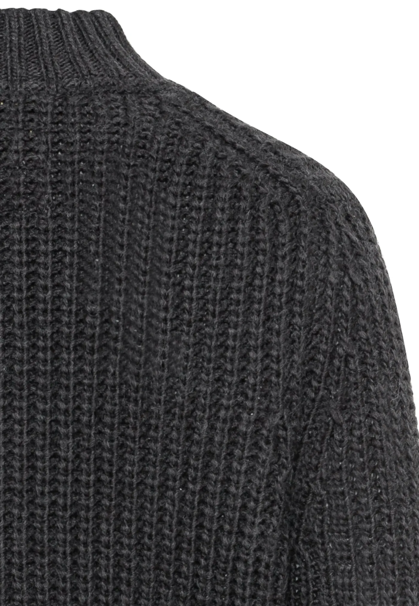 Strickjacke mit Stehkragen