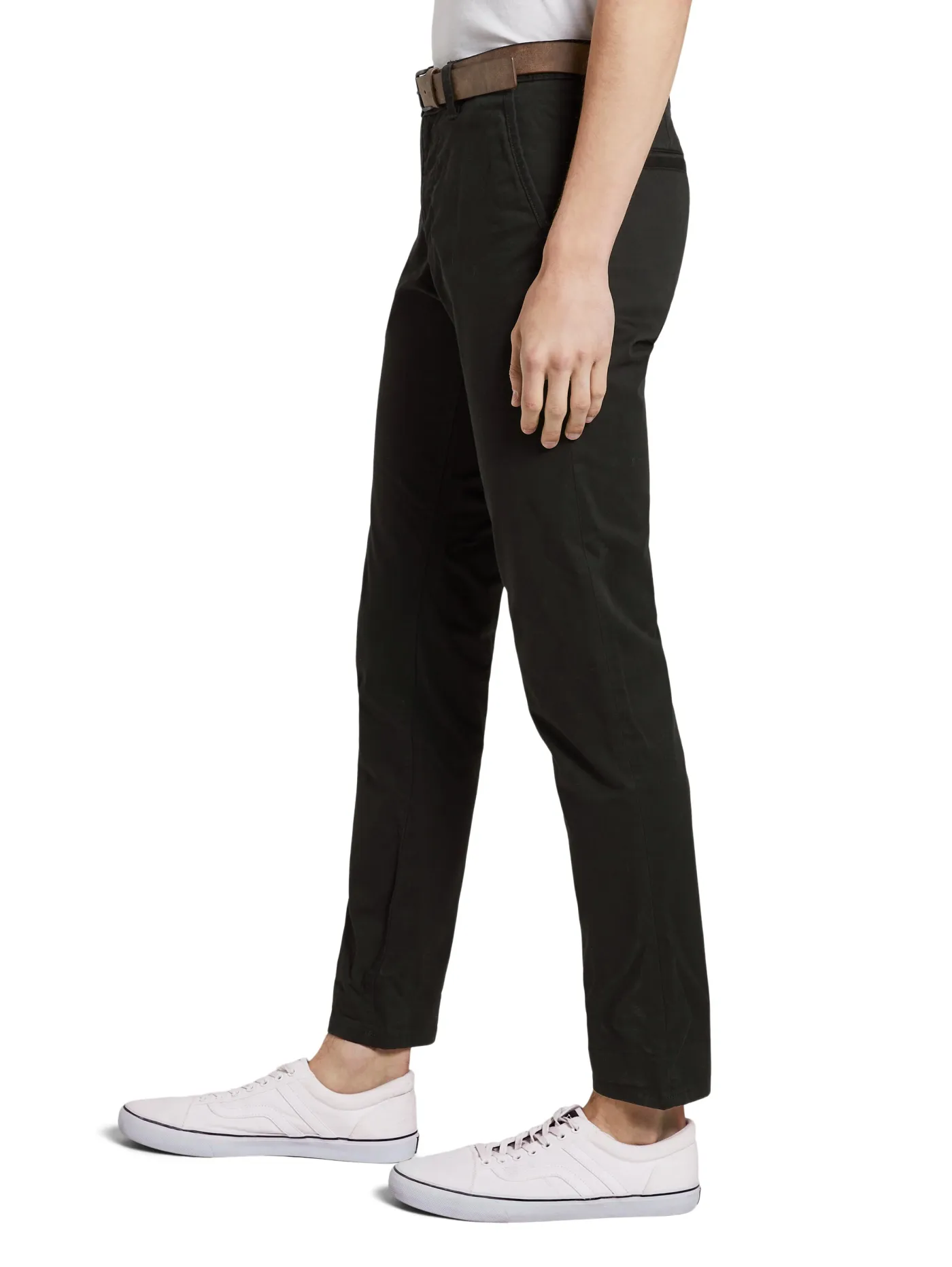 Slim Fit Chino Hose mit Gürtel