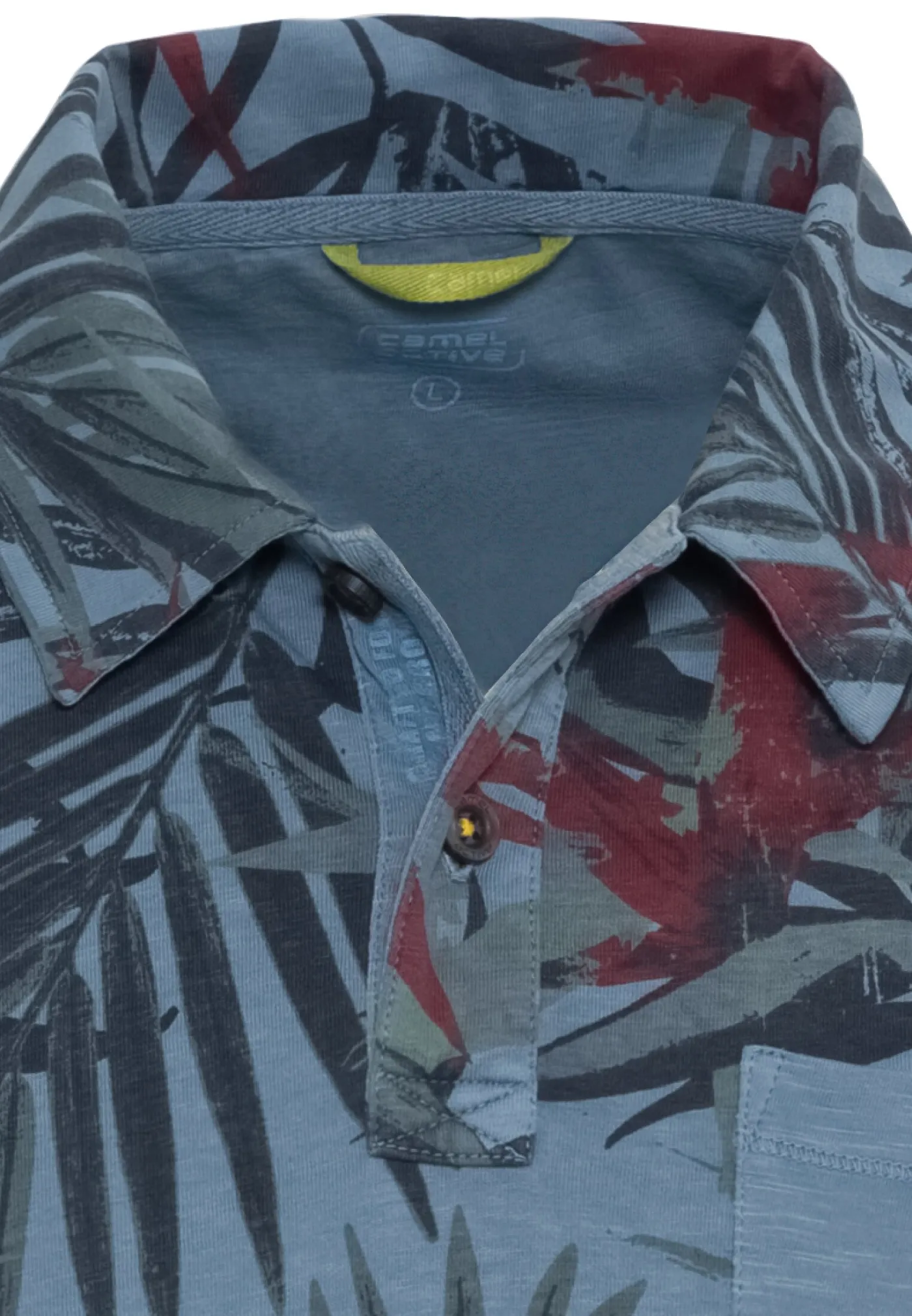 Kurzarm Poloshirt mit Allover-Print