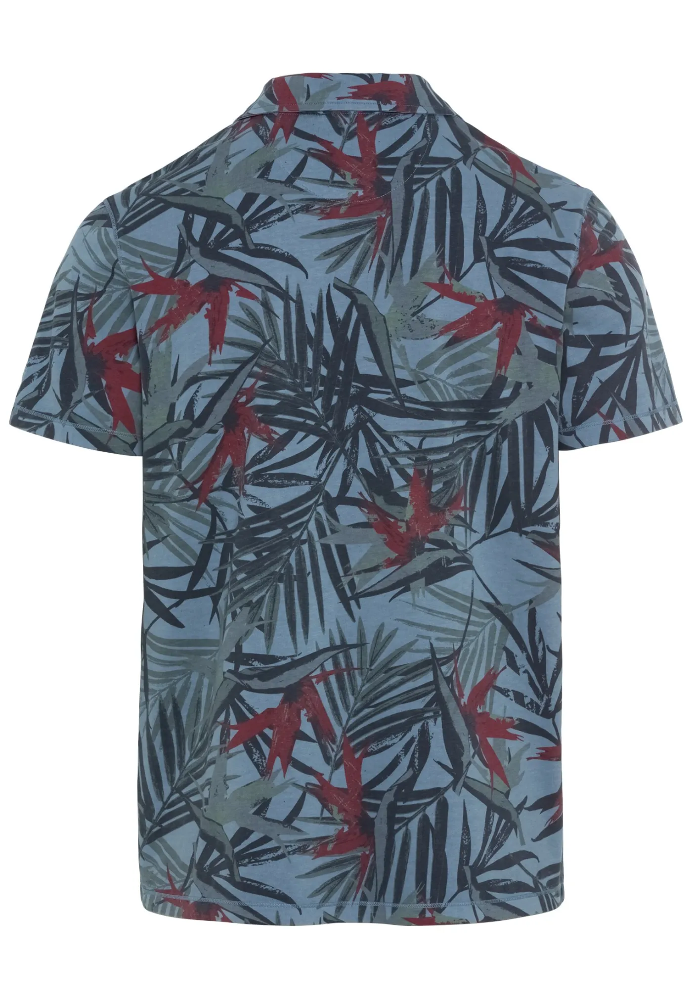 Kurzarm Poloshirt mit Allover-Print