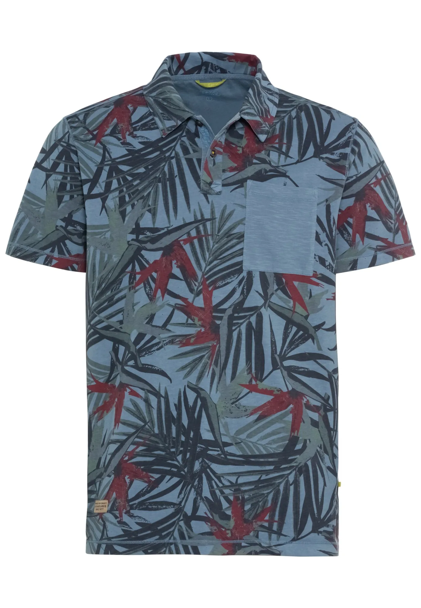 Kurzarm Poloshirt mit Allover-Print