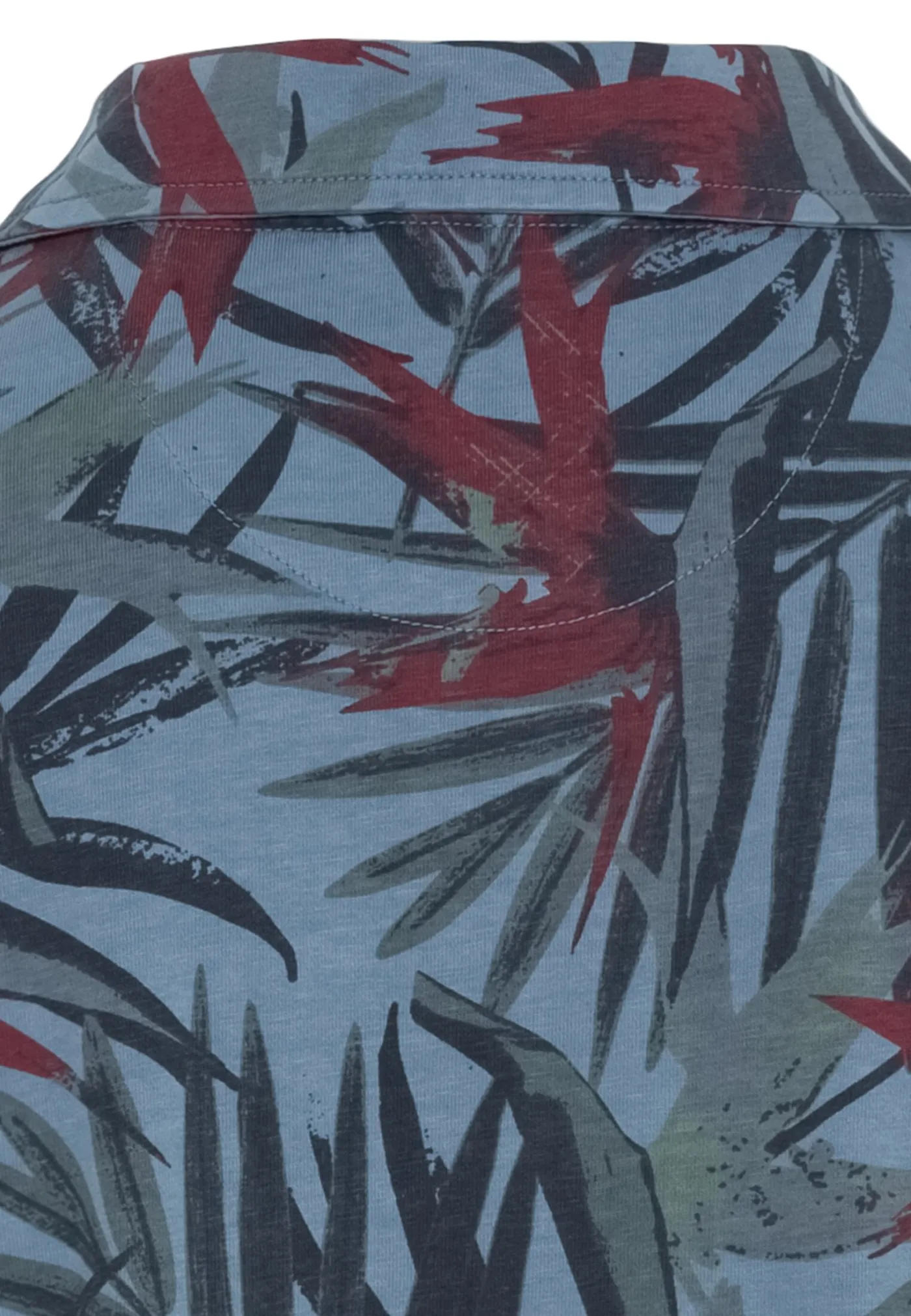 Kurzarm Poloshirt mit Allover-Print